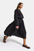 Women's Black w5 Sweatshirt Skirt One-Piece Design Dress