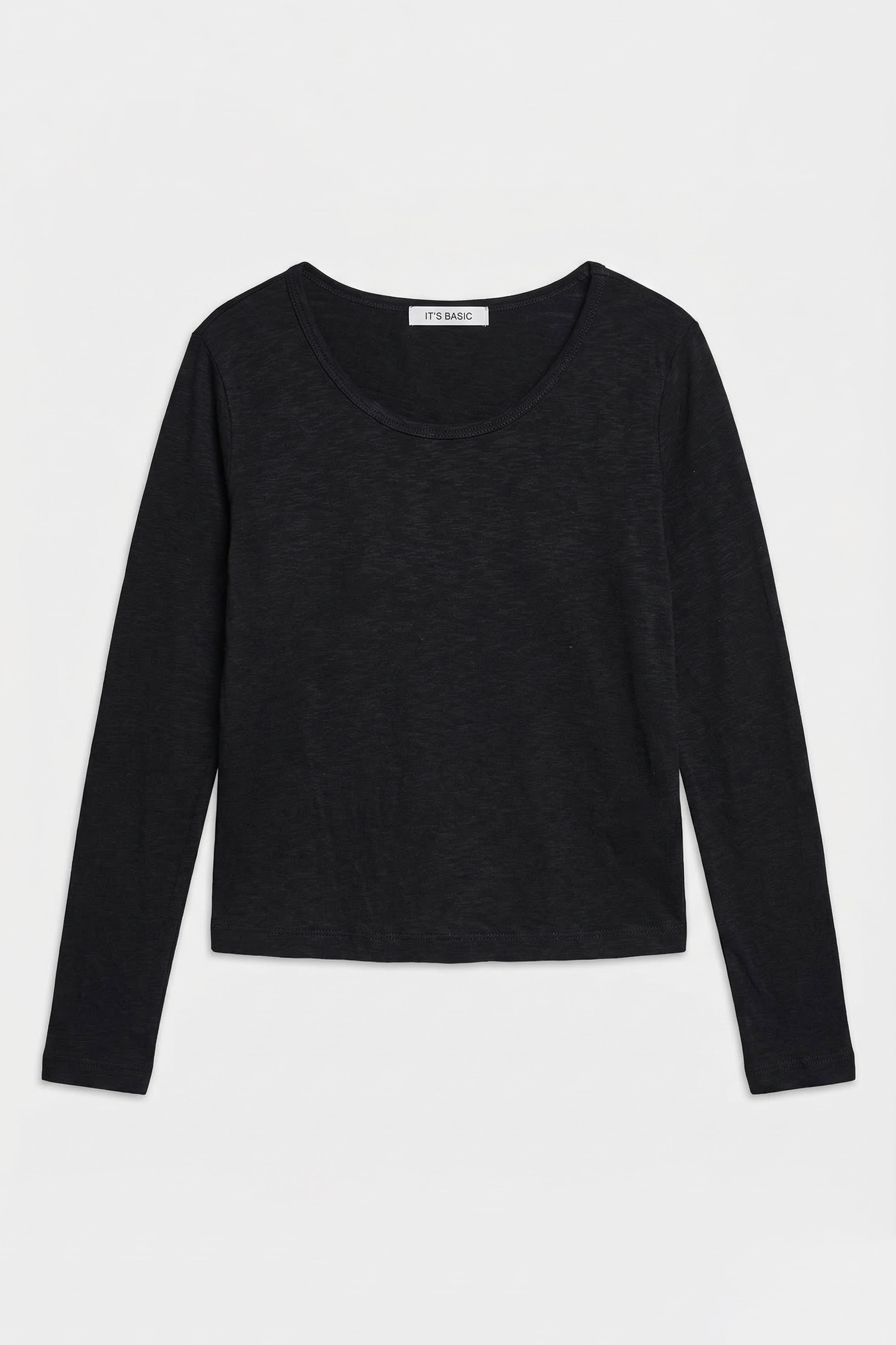 Women's Black w5 100% Organic Cotton Stretchy Relaxed Fit Blouse