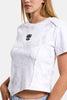 Kadın Beyaz w5 Özel Kumaş Elastan Crop Top