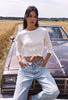Kadın Ekru Renk w5 Asimetrik Kesim Crop Fit Tasarım Body