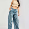 Женские широкие джинсы Skater Fit цвета можжевельника Tint Kot 17s5-31