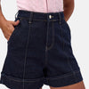 Women's Indigo Selvedge 7s6-50 Straight Fit Relaxed Denim Shorts