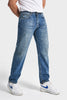 Erkek T.Kot Rengi 2w5-32 SC34 Straight Fit İç Boy 75cm %100 Koton Denim Jean