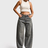 Women's T.Kot Color Lotus 2w5-134 Baggy Fit Inseam 83cm 100% Cotton Denim Jeans
