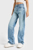 Kadın T.Kot Rengi Doris 4s5-80 Straight Fit Yüksek Bel %100 Koton İç Boy 80cm Denim Jean