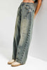Kadın T.Kot Rengi 4w5-85 Barrel Fit Cep Detaylı %100 Koton Tasarım Denim Jean