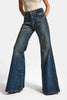 Women's Tint Denim Color 2w5-8 MRY Flare Fit Comfort Fabric Inseam 83cm Denim Jean