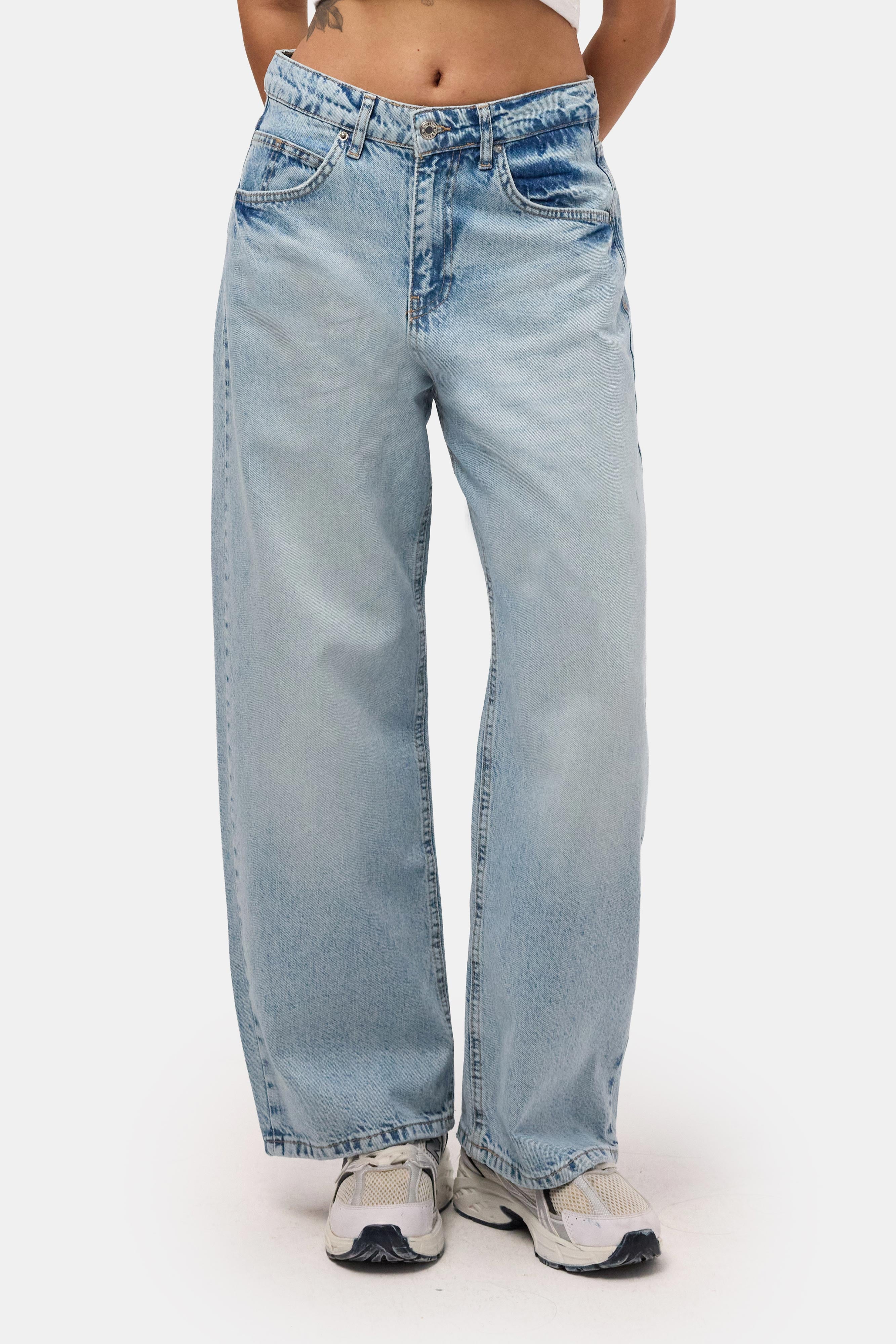 Kadın Ice 4s6-27 Baggy Low Rise Fit Tokyo %100 Koton Denim Jean