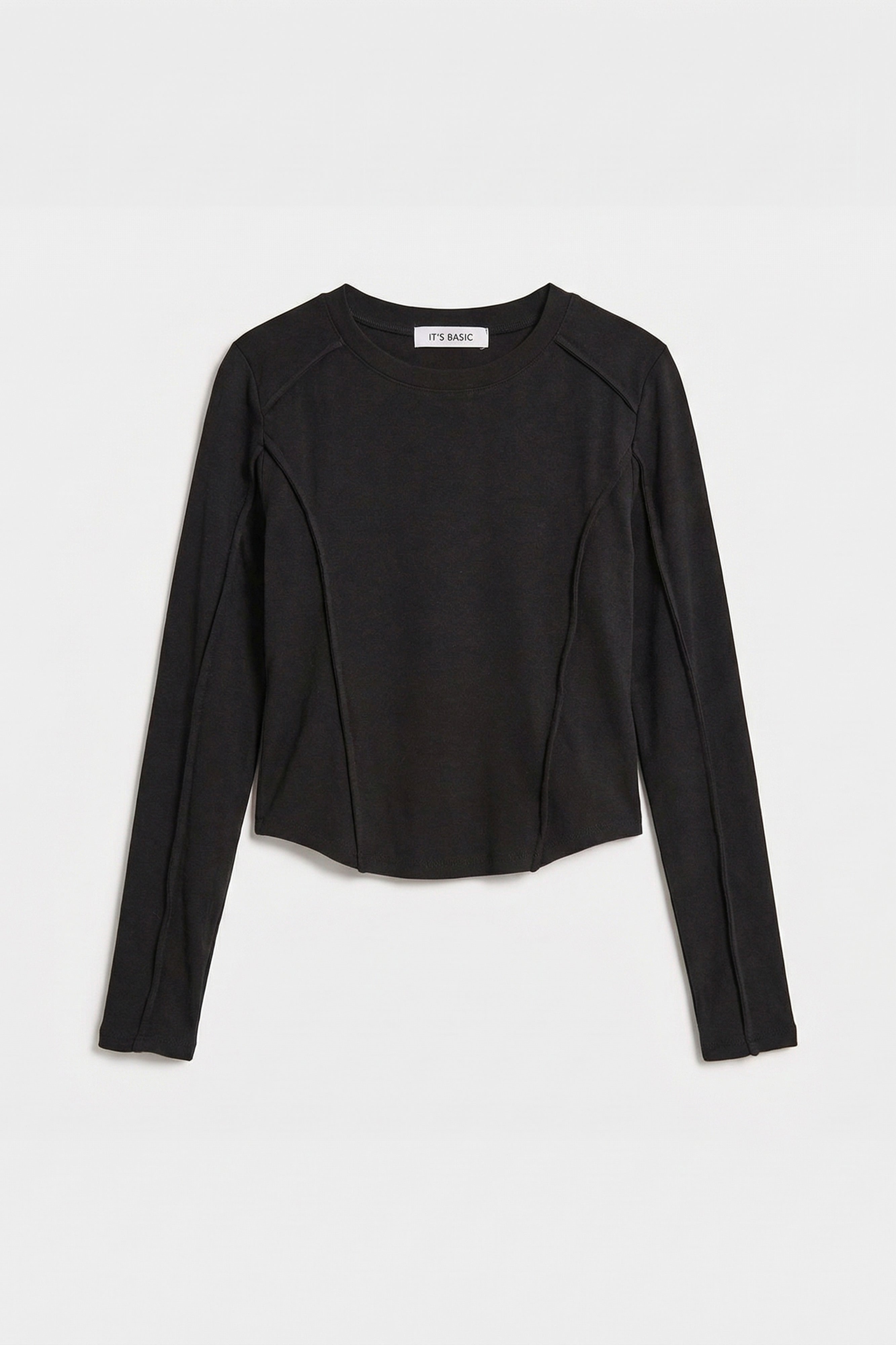 Women's Black W5 Organic Fabric Crop Fit Bodysuit