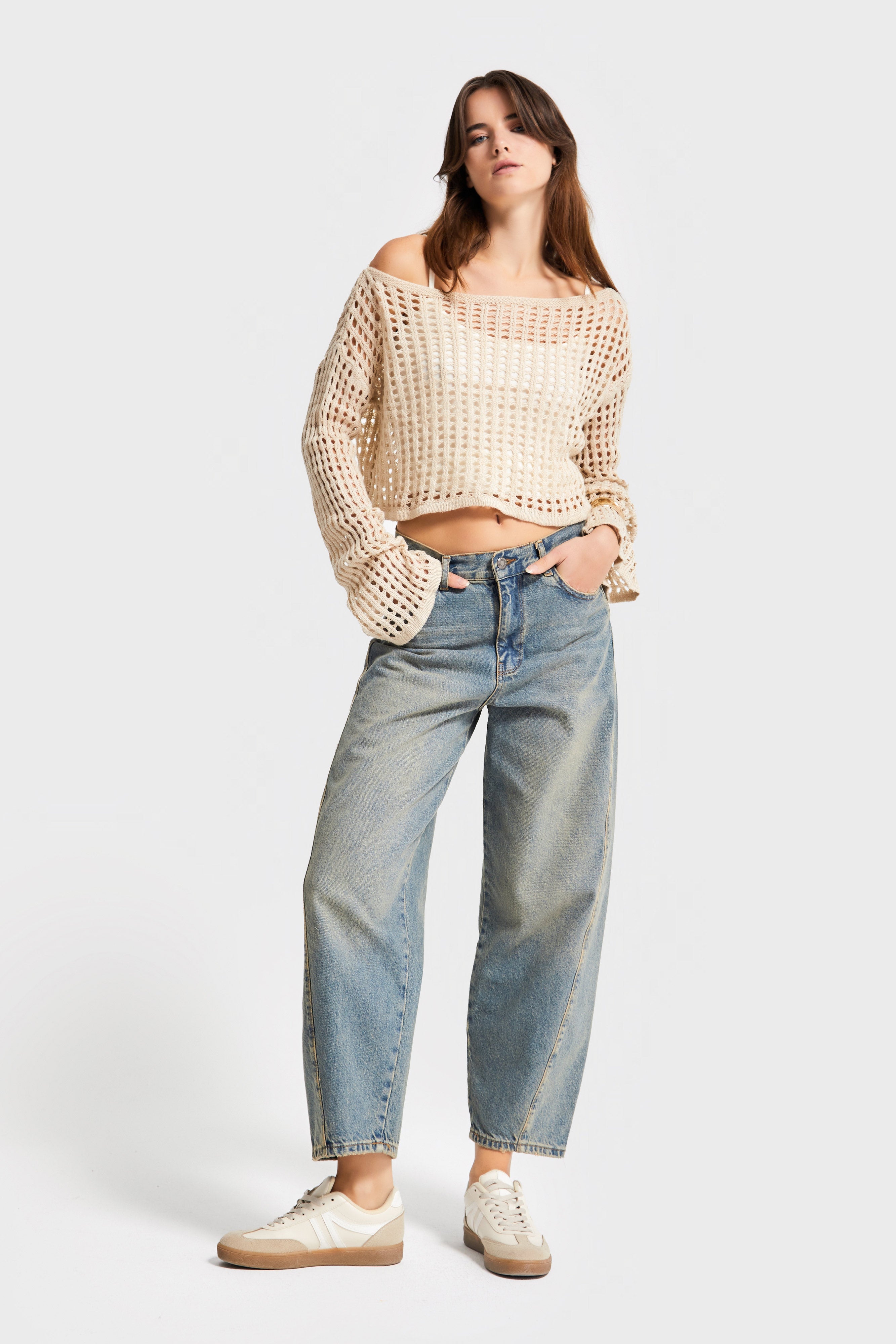 Kadın T.Kot Rengi Venüs  2s5-65 Carrot Fit Rahat Kesim %100 Koton  Denim Jean