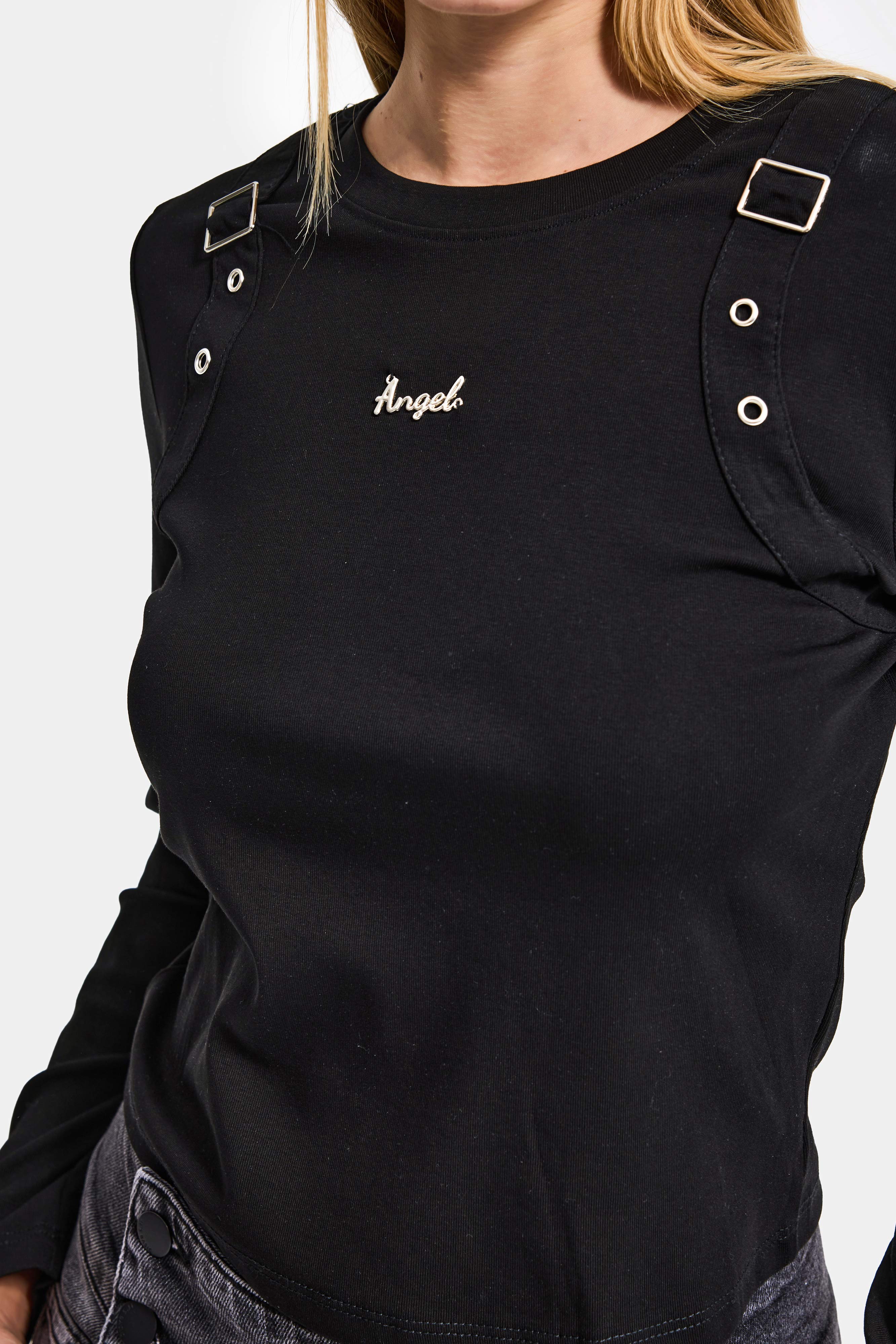 Kadın Siyah w5 Aksesuar Detaylı Özel Tasarım Body