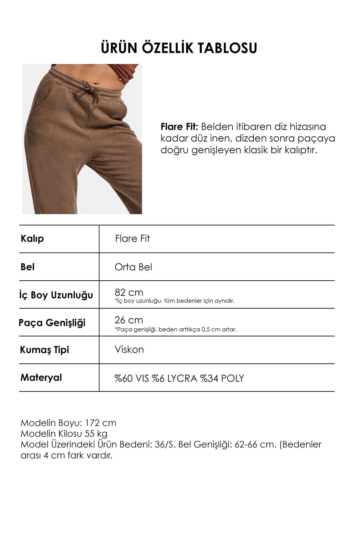 Women's Pastel Coffee Ribbed Knit Flexible Velvet Fabric Pants w5-82