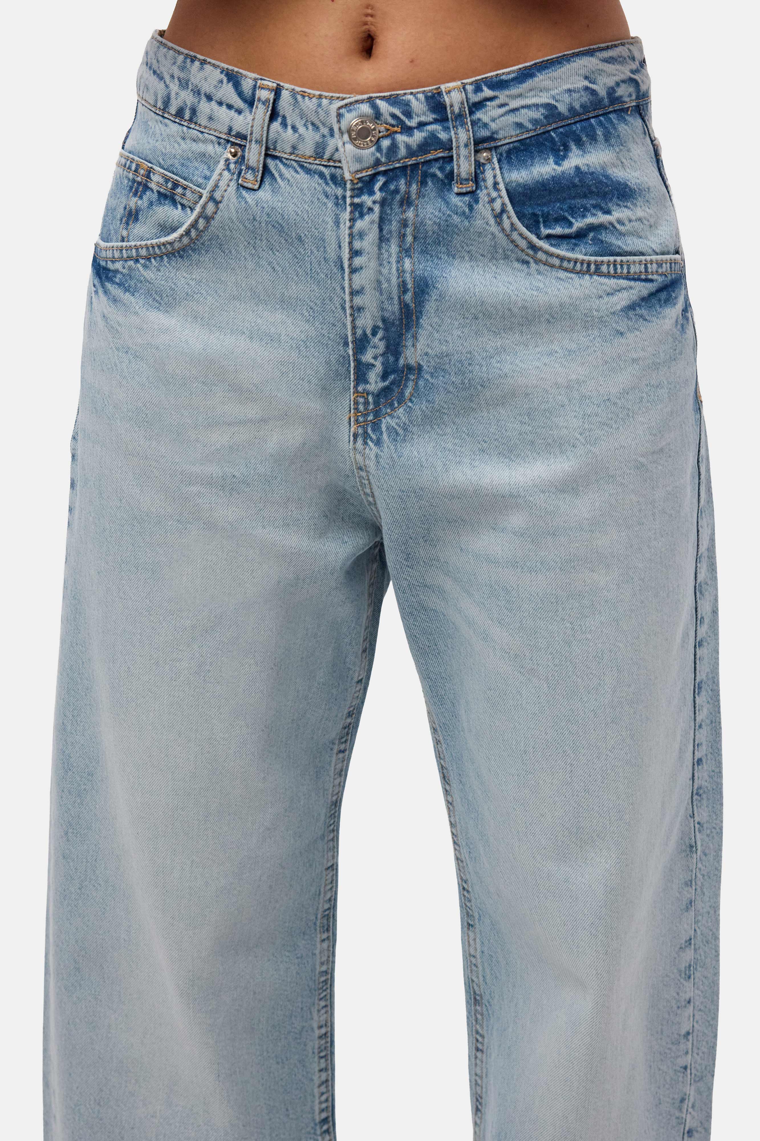 Kadın Ice 4s6-27 Baggy Low Rise Fit Tokyo %100 Koton Denim Jean