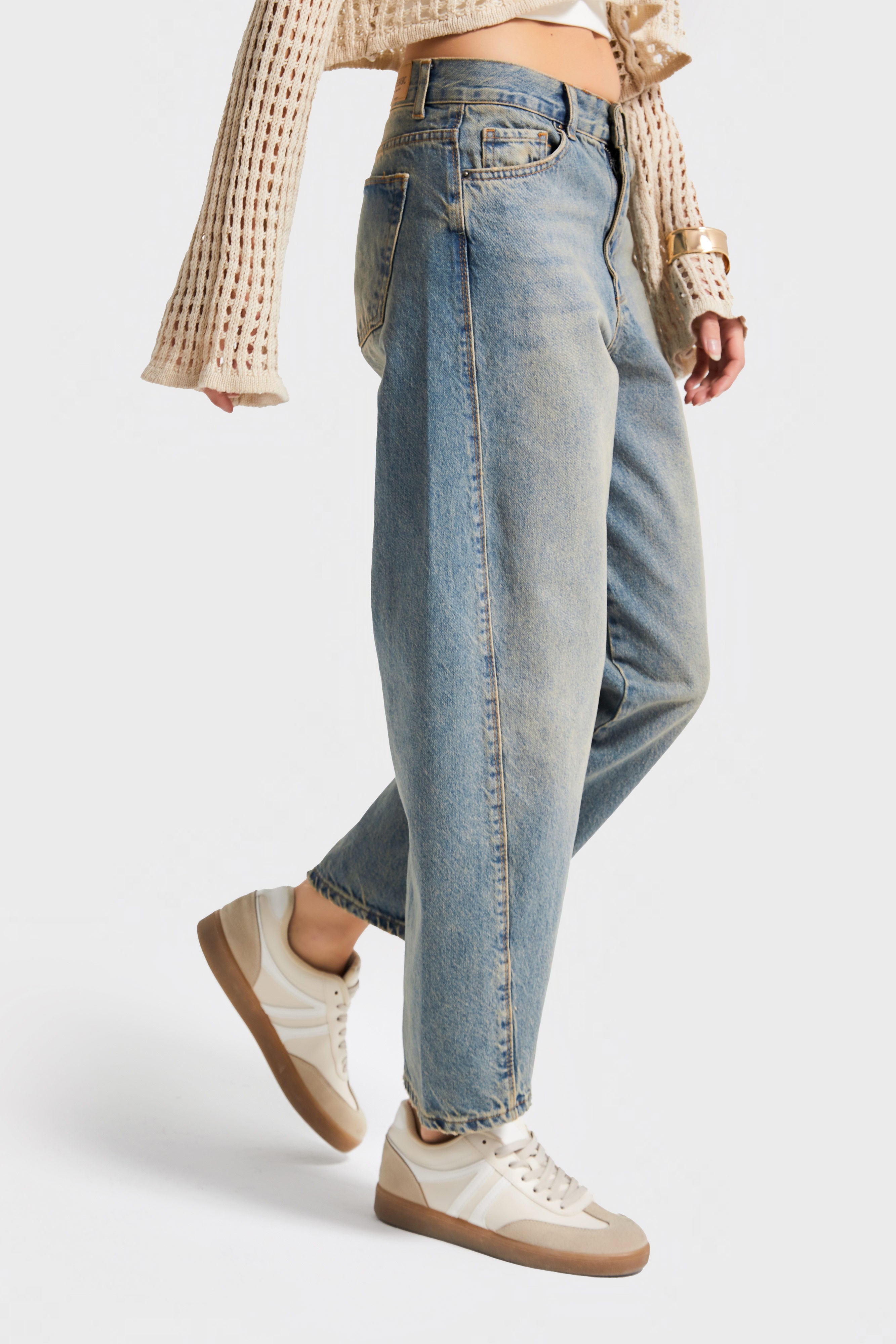 Kadın T.Kot Rengi Venüs  2s5-65 Carrot Fit Rahat Kesim %100 Koton  Denim Jean