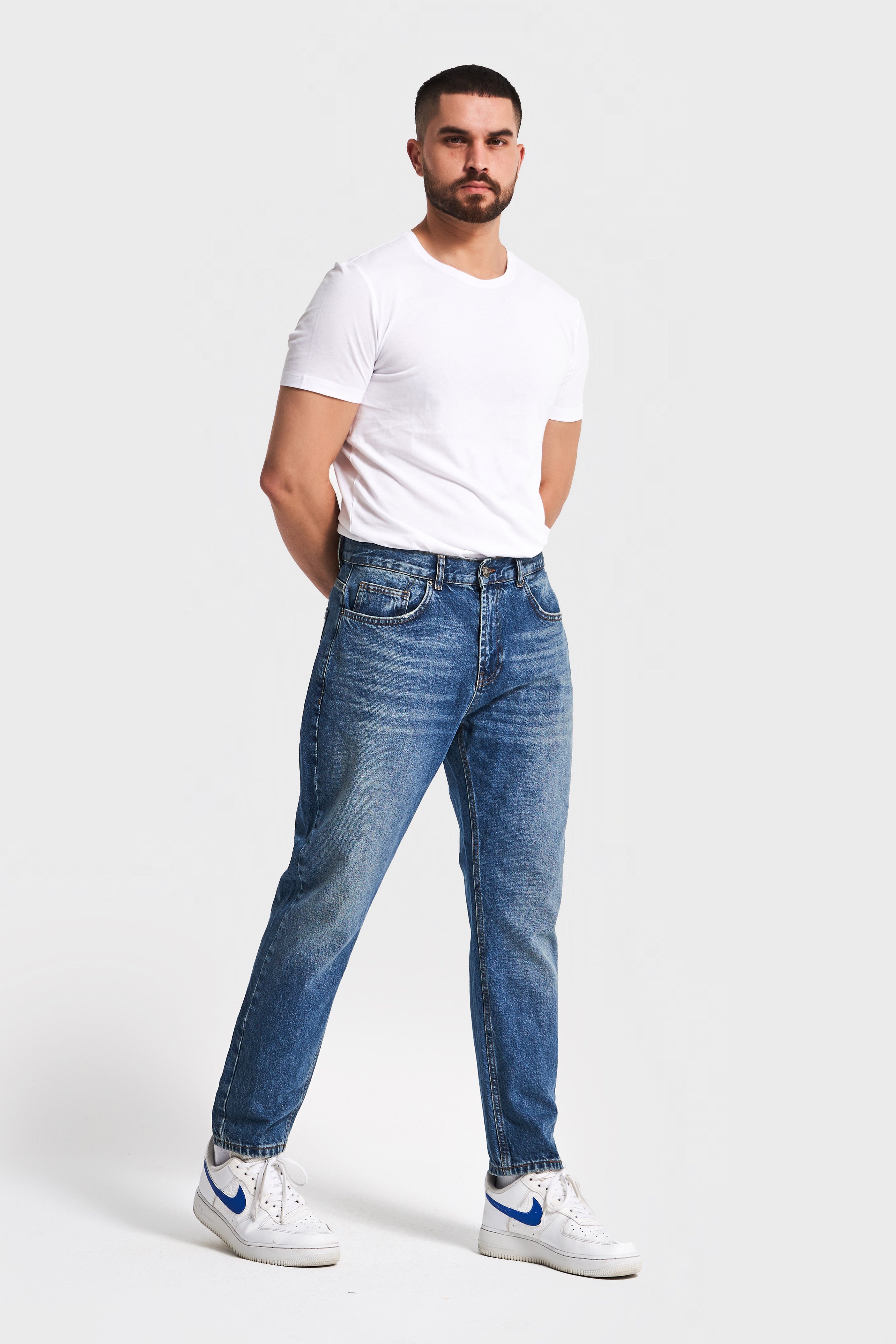 Erkek T.Kot Rengi 2w5-32 Slim Crop Fit %100 Koton İç Boy 70cm Denim Jean