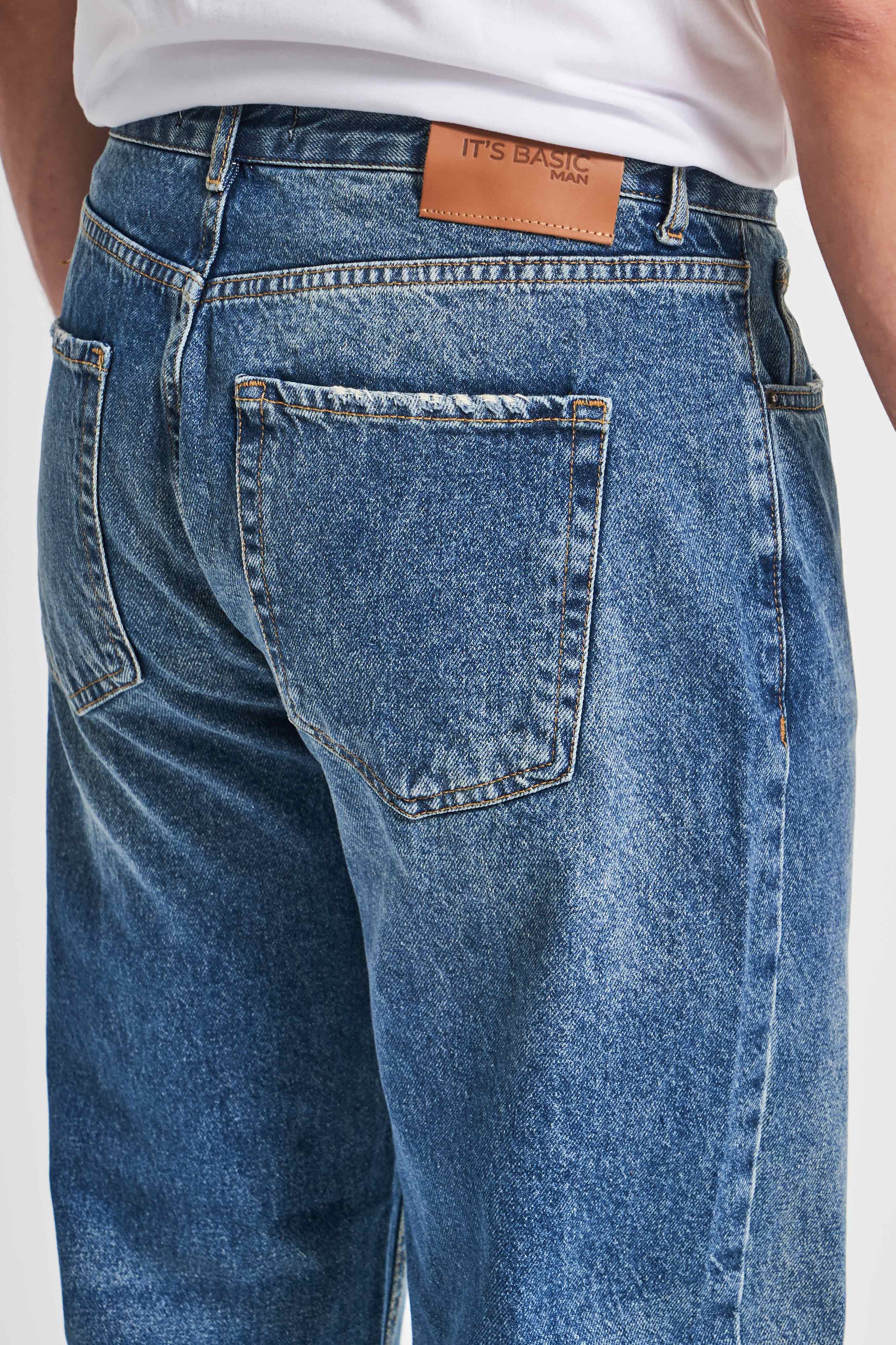 Erkek T.Kot Rengi 2w5-32 Slim Crop Fit %100 Koton İç Boy 70cm Denim Jean