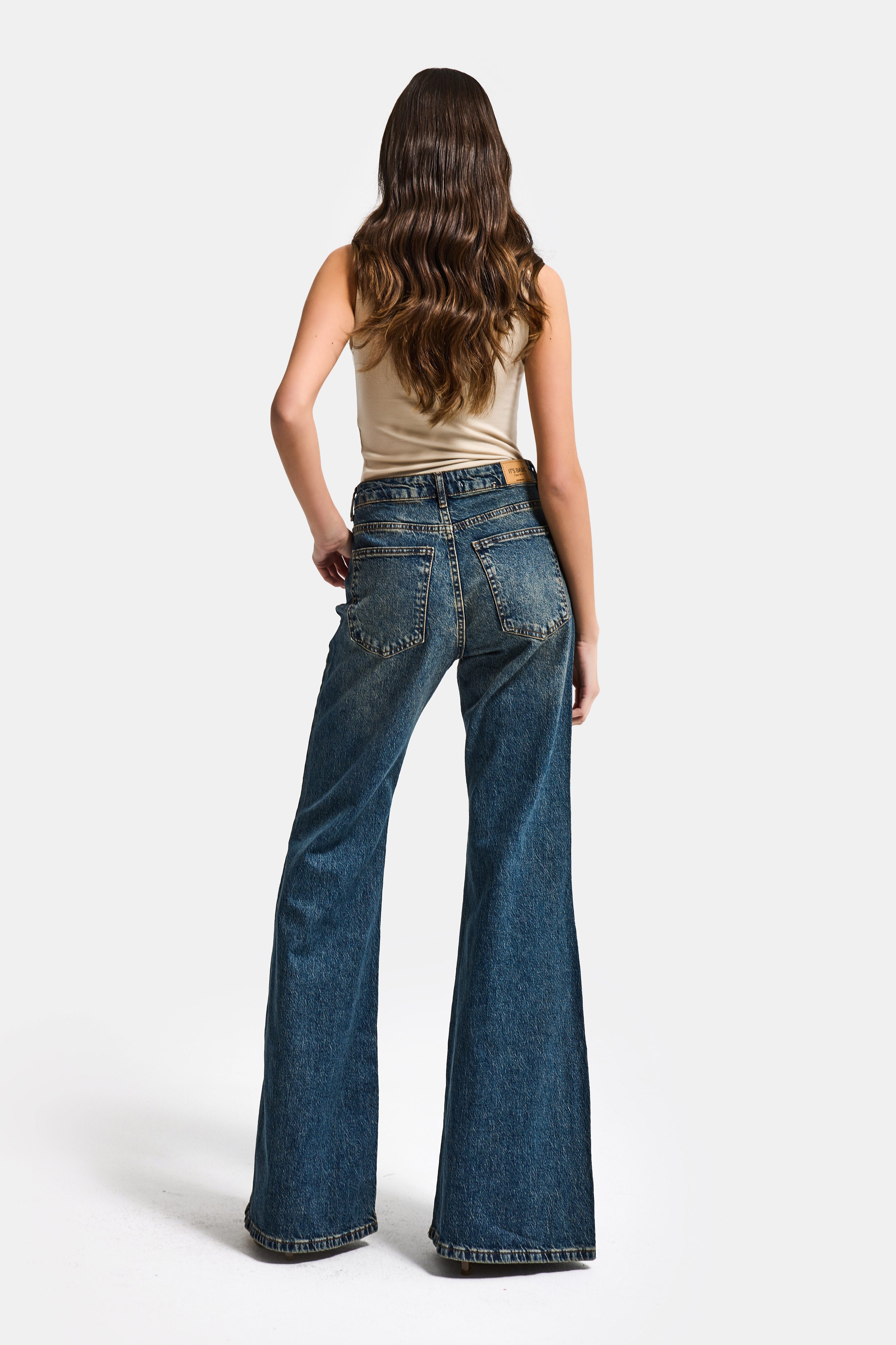 Kadın Tint Kot Rengi 2w5-8 Flare Fit Komfort Kumaş İç Boy 83cm Denim Jean