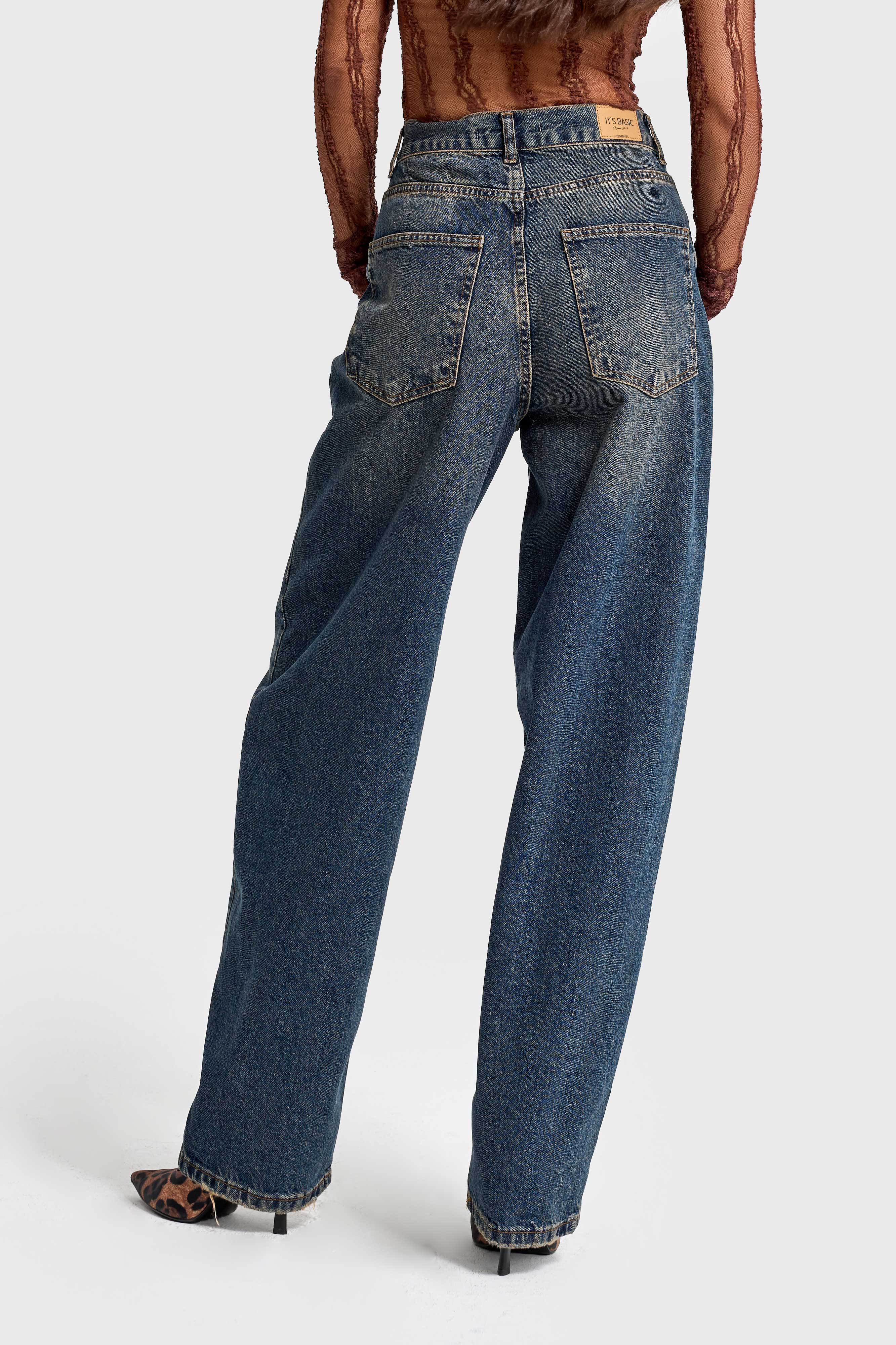 Kadın T.Kot Rengi Cindy 2w48 Skater Fir Bol Kesim Denim