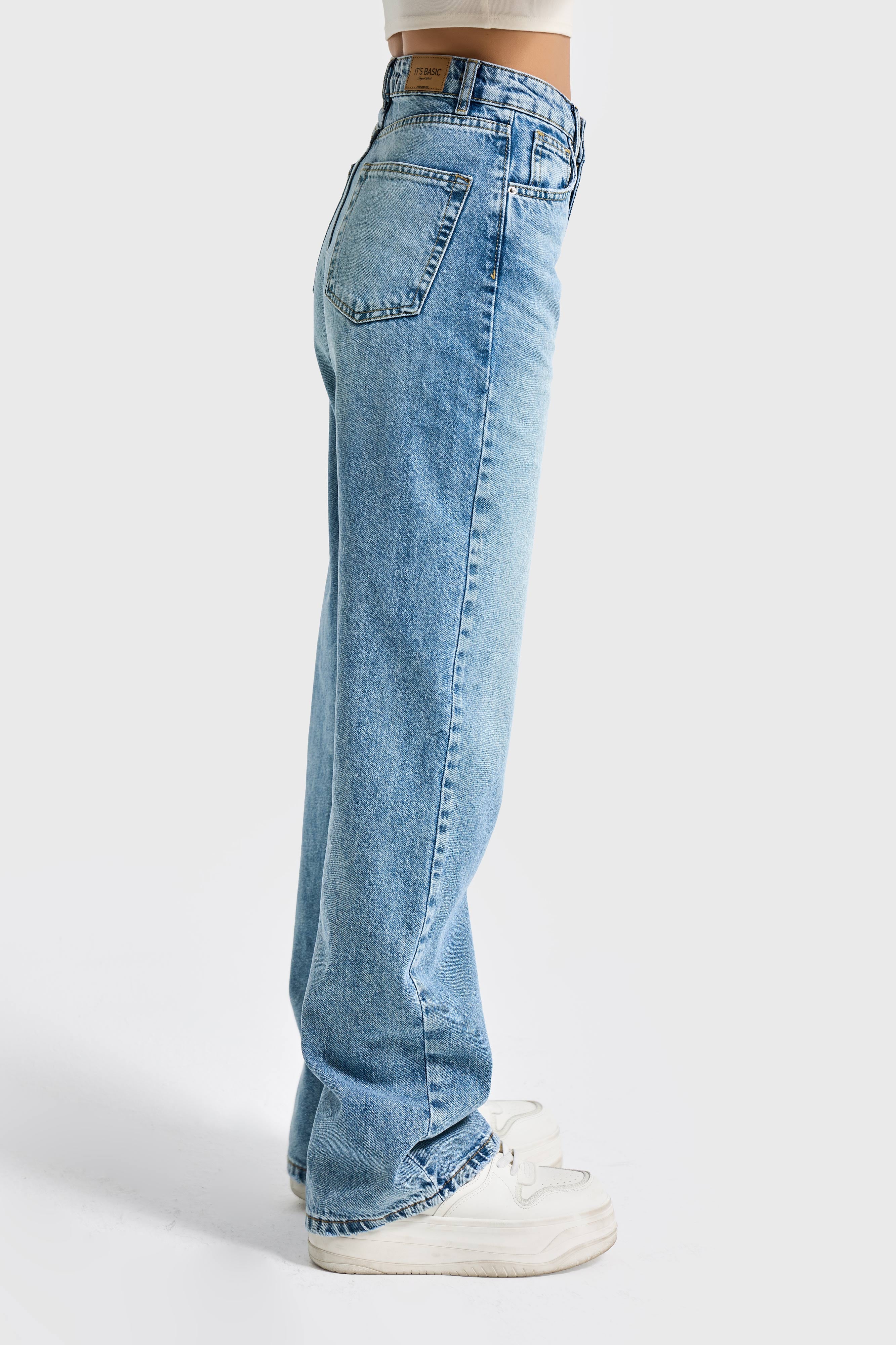 Женские джинсы T.Jeans Color Doris 4s5-80, прямой крой, высокая талия, 100% хлопок, внутренняя длина 80 см