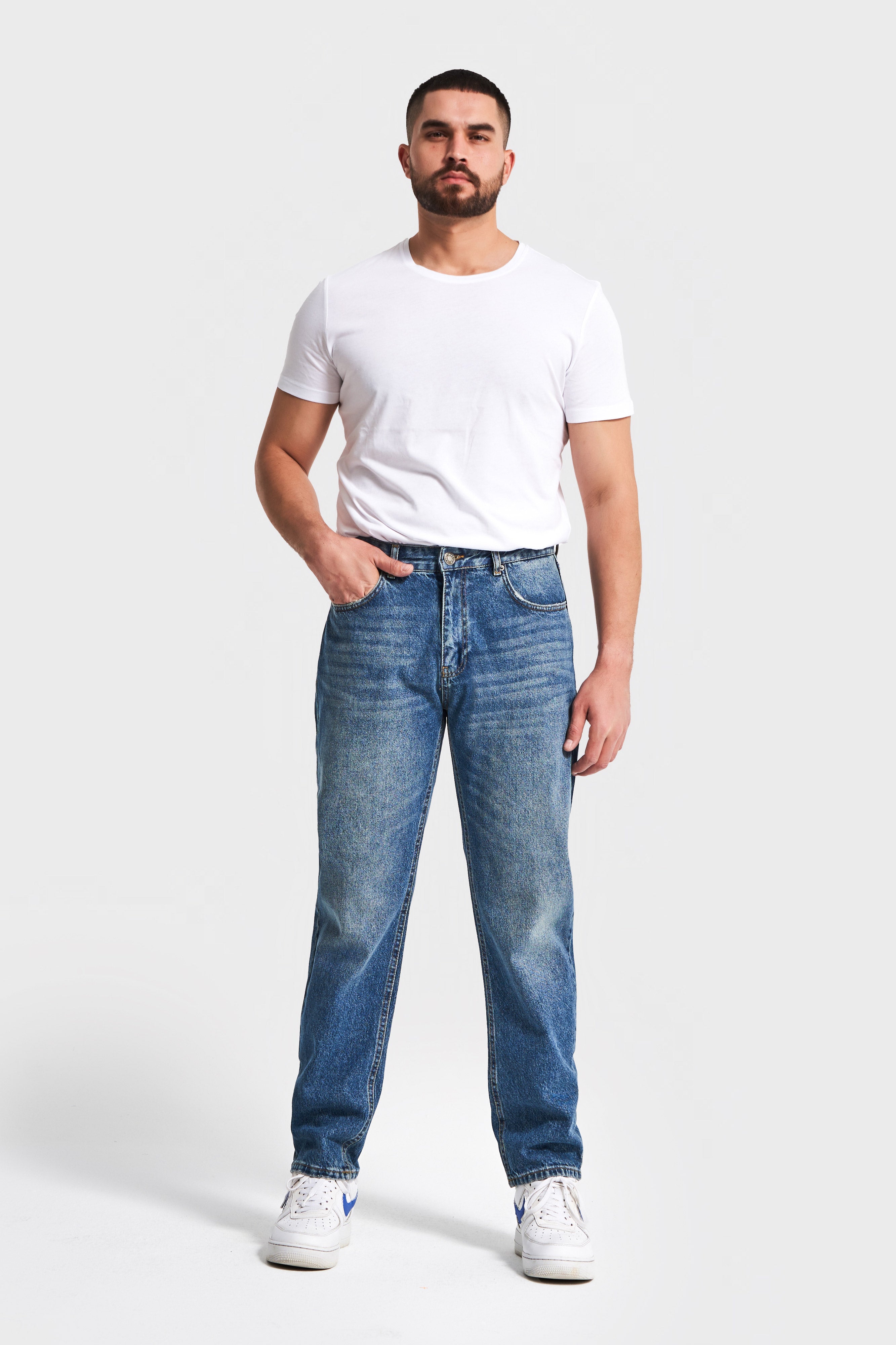 Erkek T.Kot Rengi 2w5-32 SC34 Straight Fit İç Boy 75cm %100 Koton Denim Jean