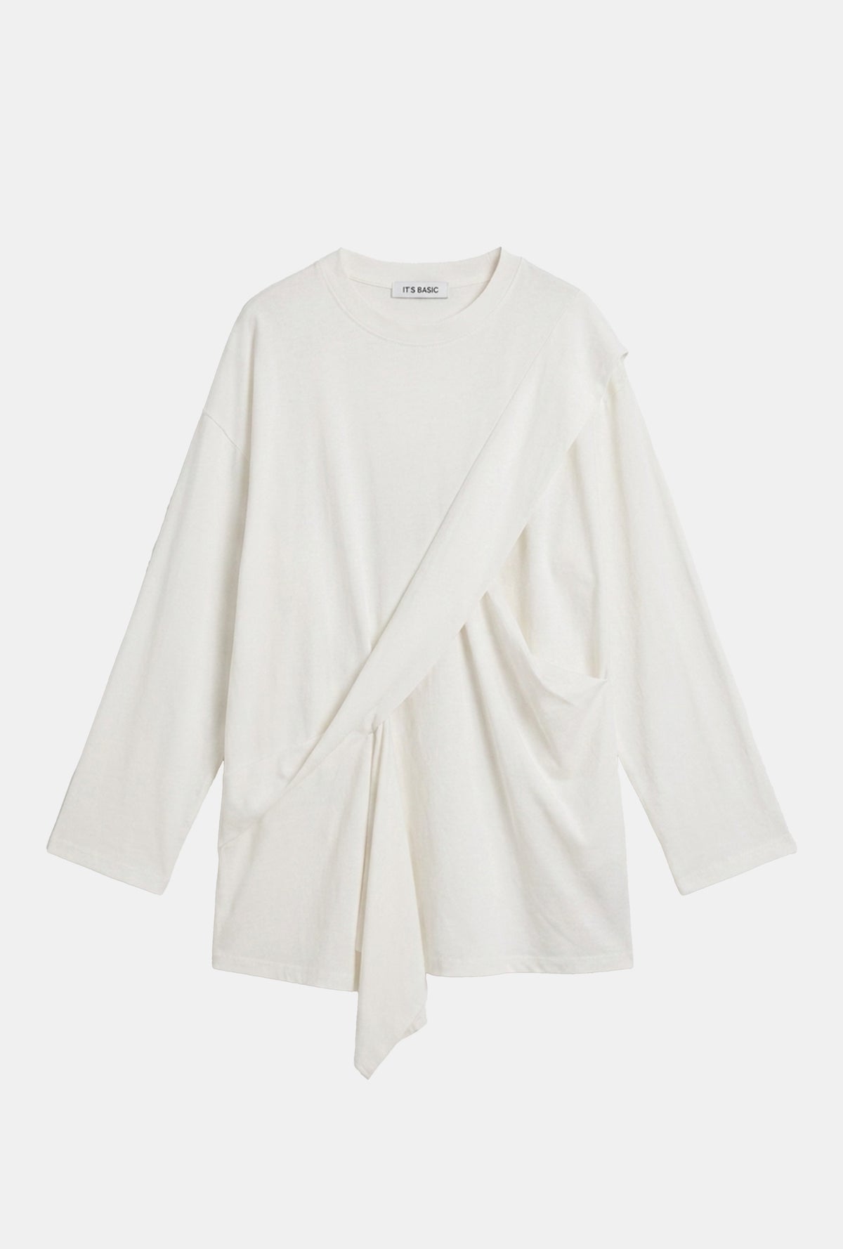 Kadın Beyaz w5 Oversize Çift Parça Tasarım Gömlek Sweatshirt