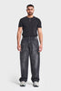 Erkek Füme Rengi 2w5-1 Skater Fit Bol Kesim %100 Koton Denim Jean