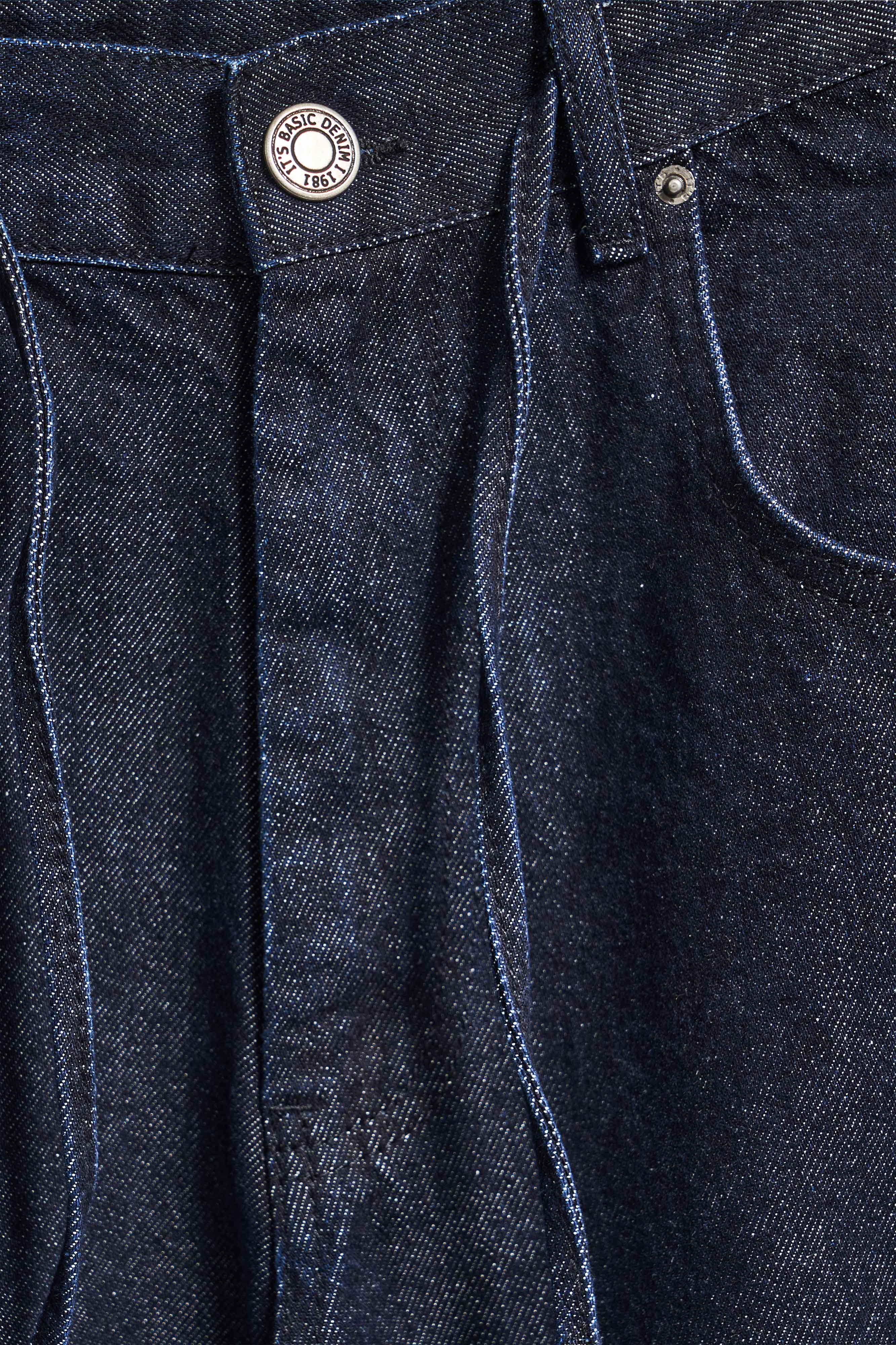 Erkek İndigo Renk NC17 7w5-50 Relaxed Baggy Fit Kemeri Bağcıklı İç Boy 79cm %100 Koton Denim Jean