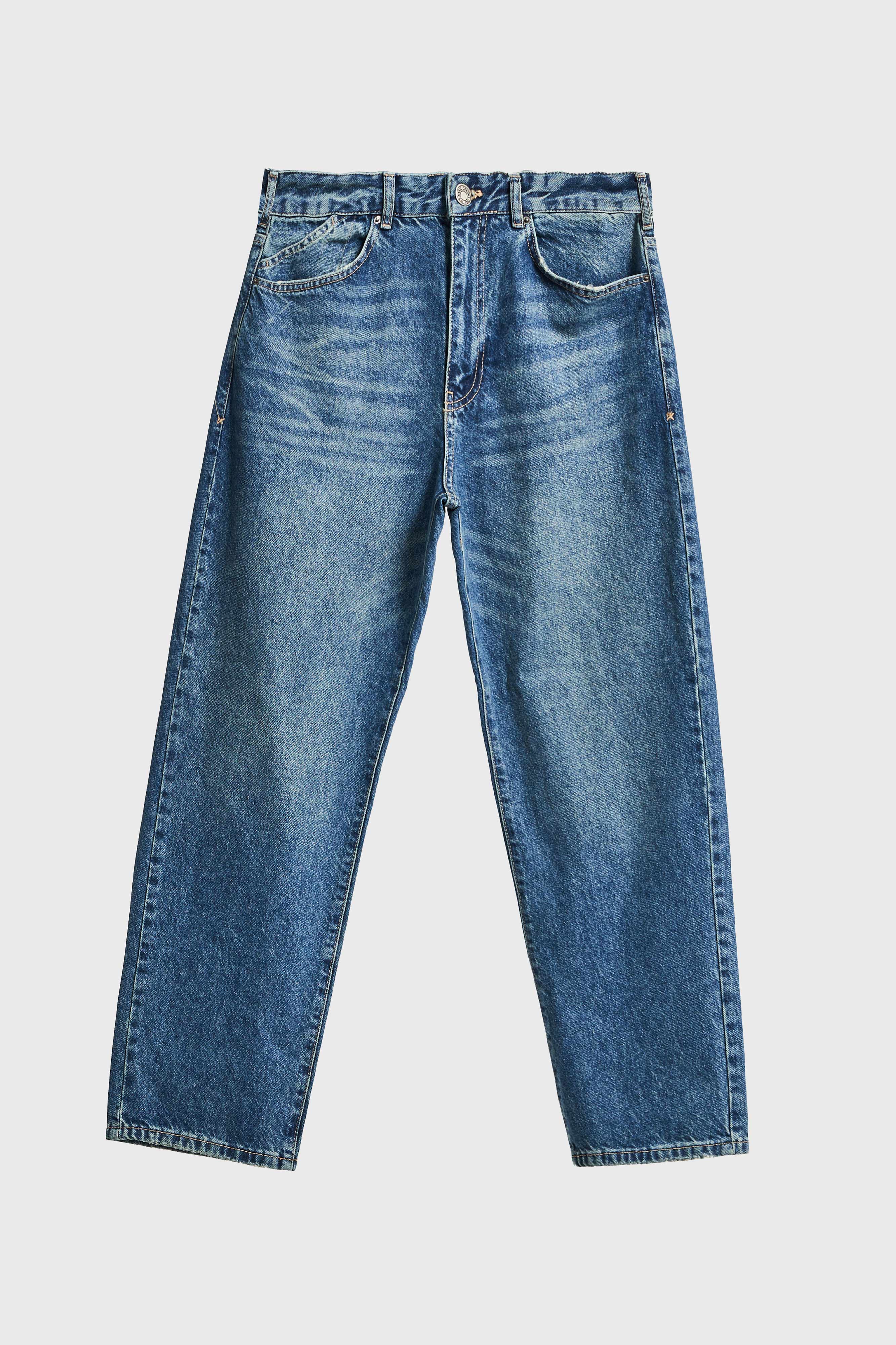 Erkek Koyu T.Kot Rengi 4w5-31 Loose Fit %100 Koton Denim Jean