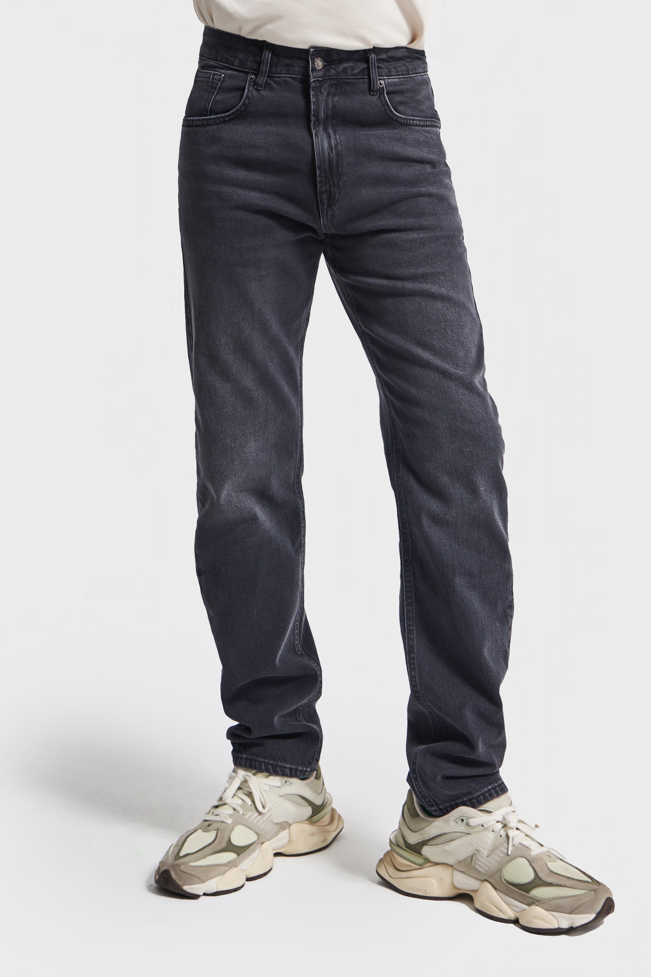 Men's Black Color Slim Fit Lycra Fabric Denim