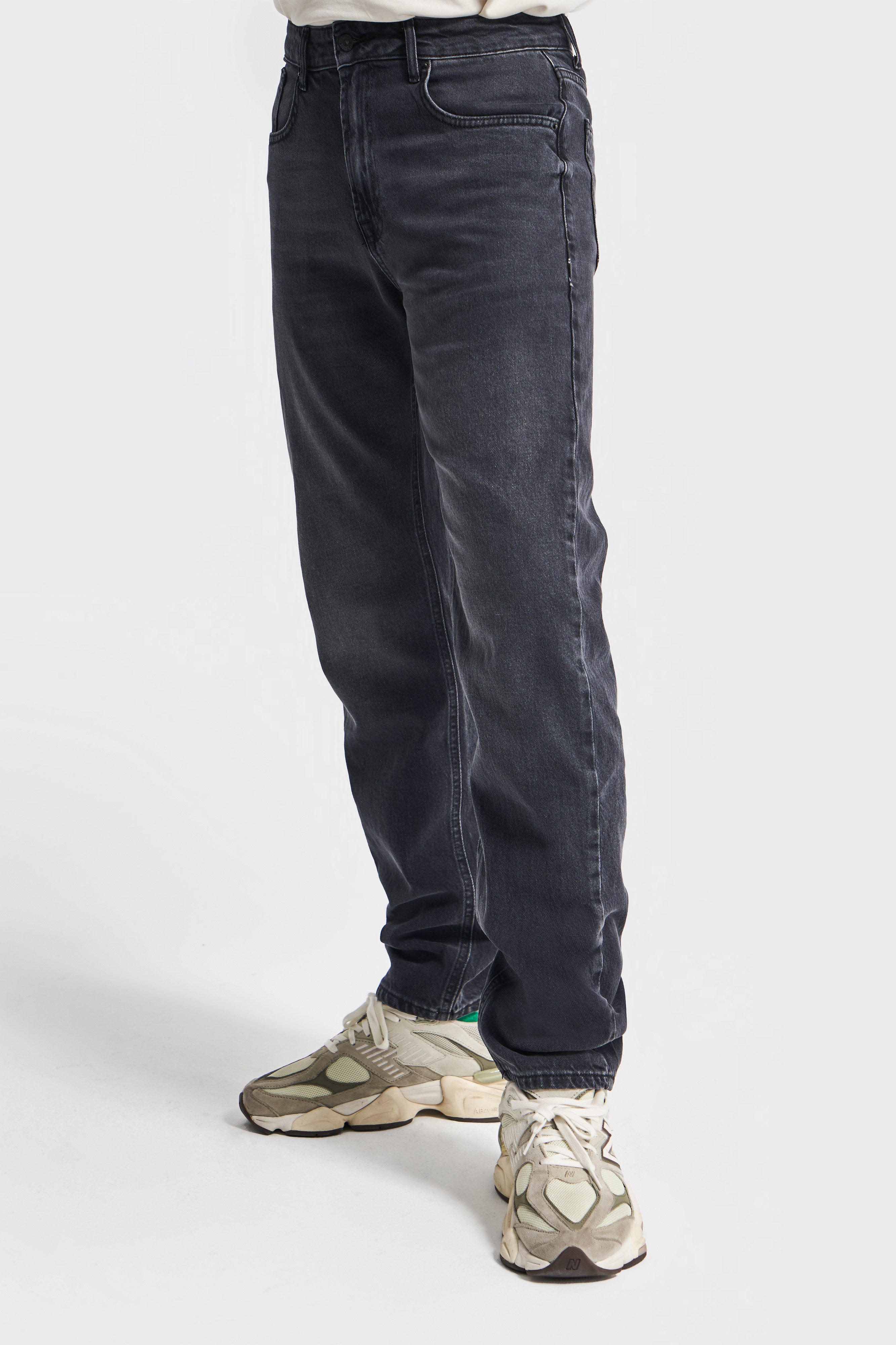 Men's Black Color Slim Fit Lycra Fabric Denim