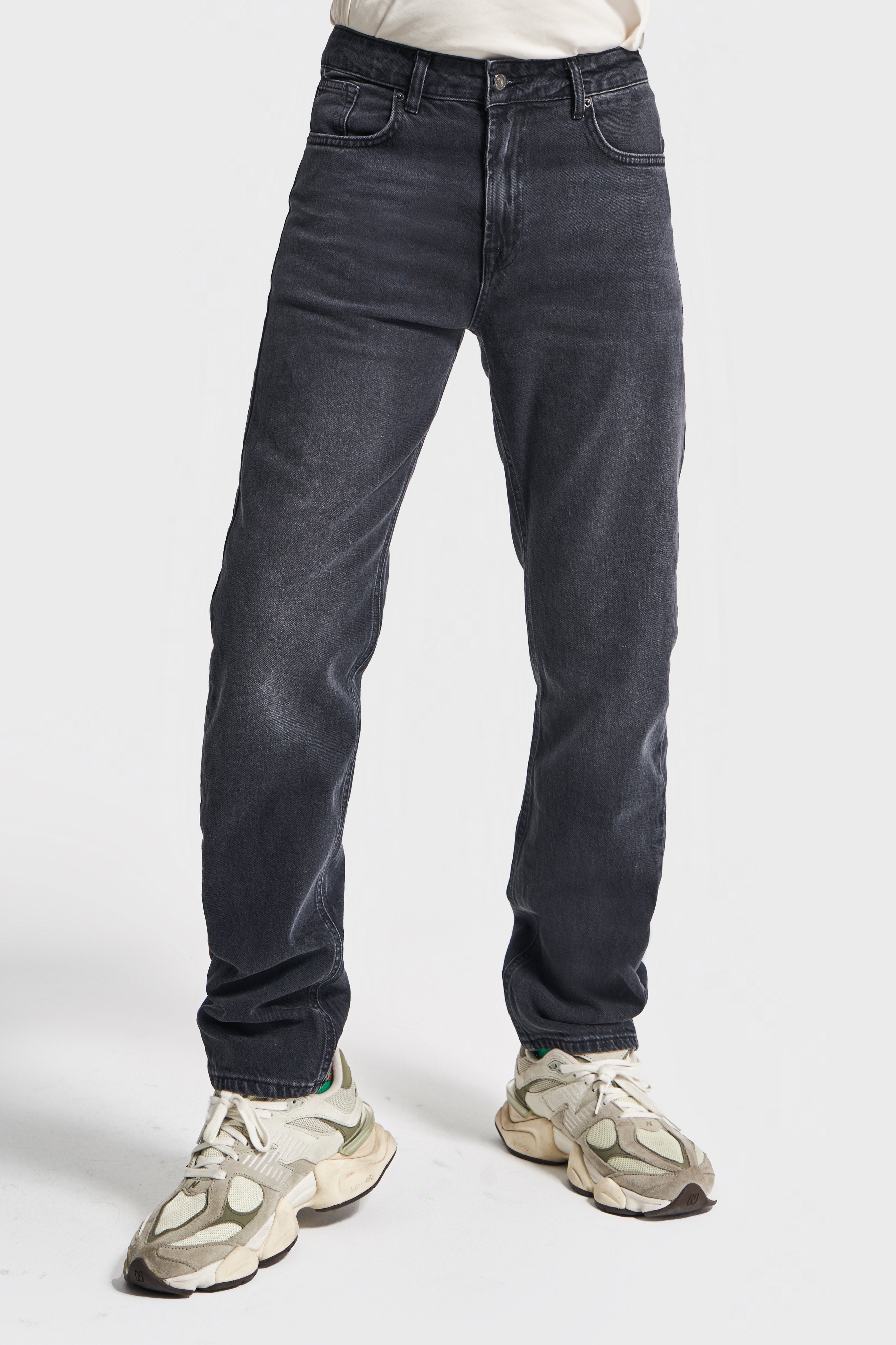 Men's Black Color Slim Fit Lycra Fabric Denim