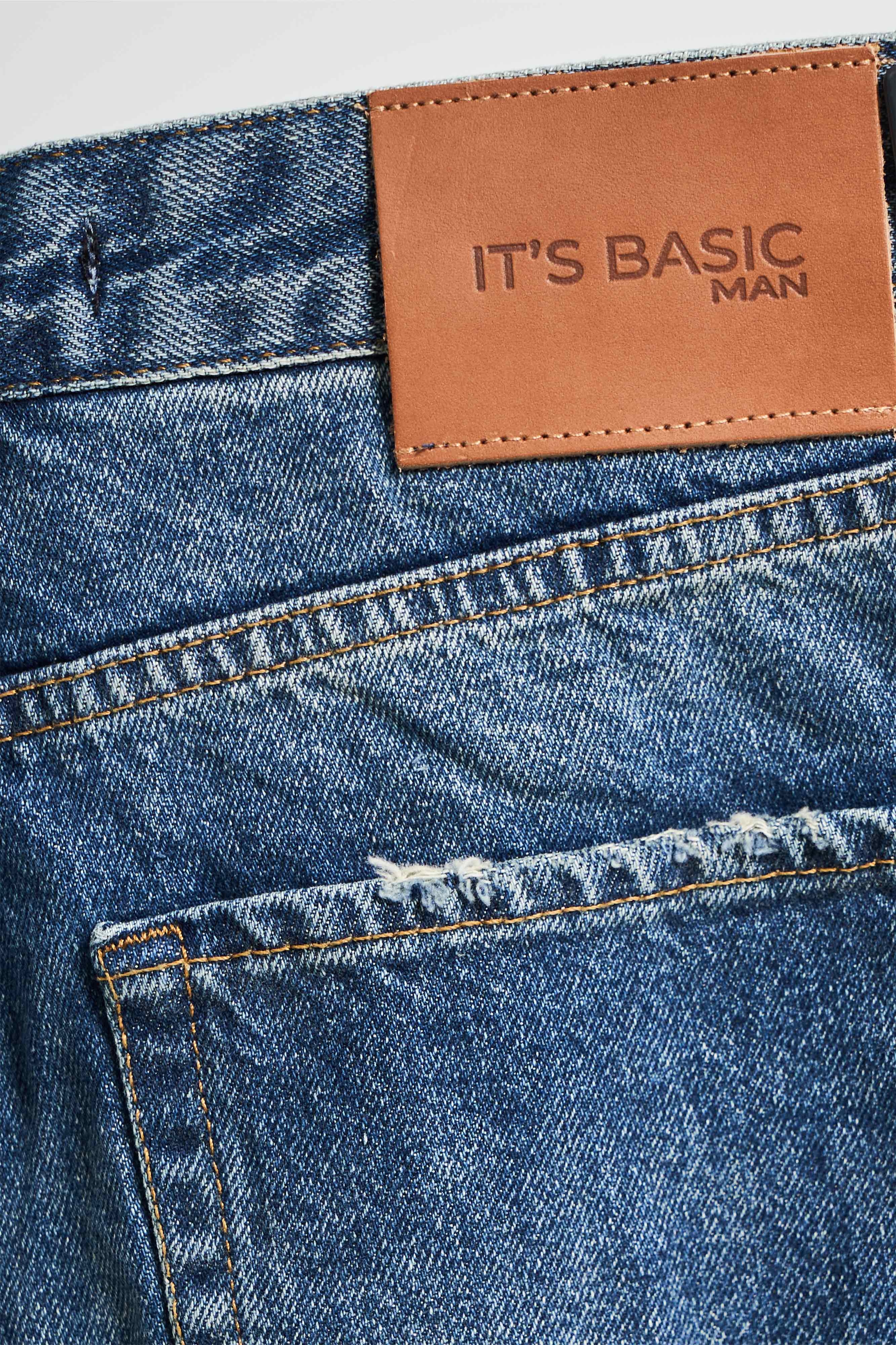 Erkek T.Kot Rengi 2w5-32 SC34 Straight Fit İç Boy 75cm %100 Koton Denim Jean