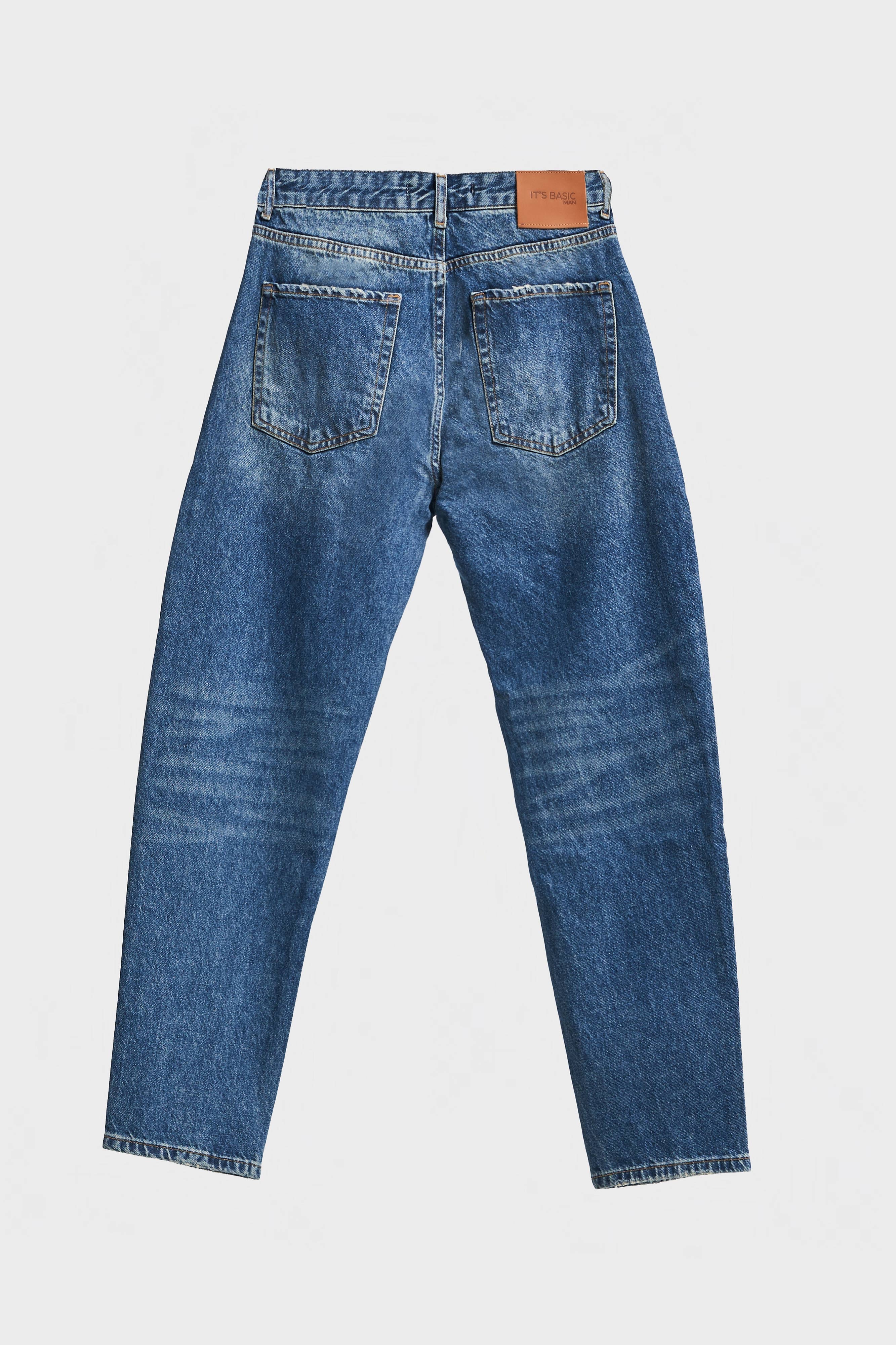 Erkek T.Kot Rengi 2w5-32 SC34 Straight Fit İç Boy 75cm %100 Koton Denim Jean