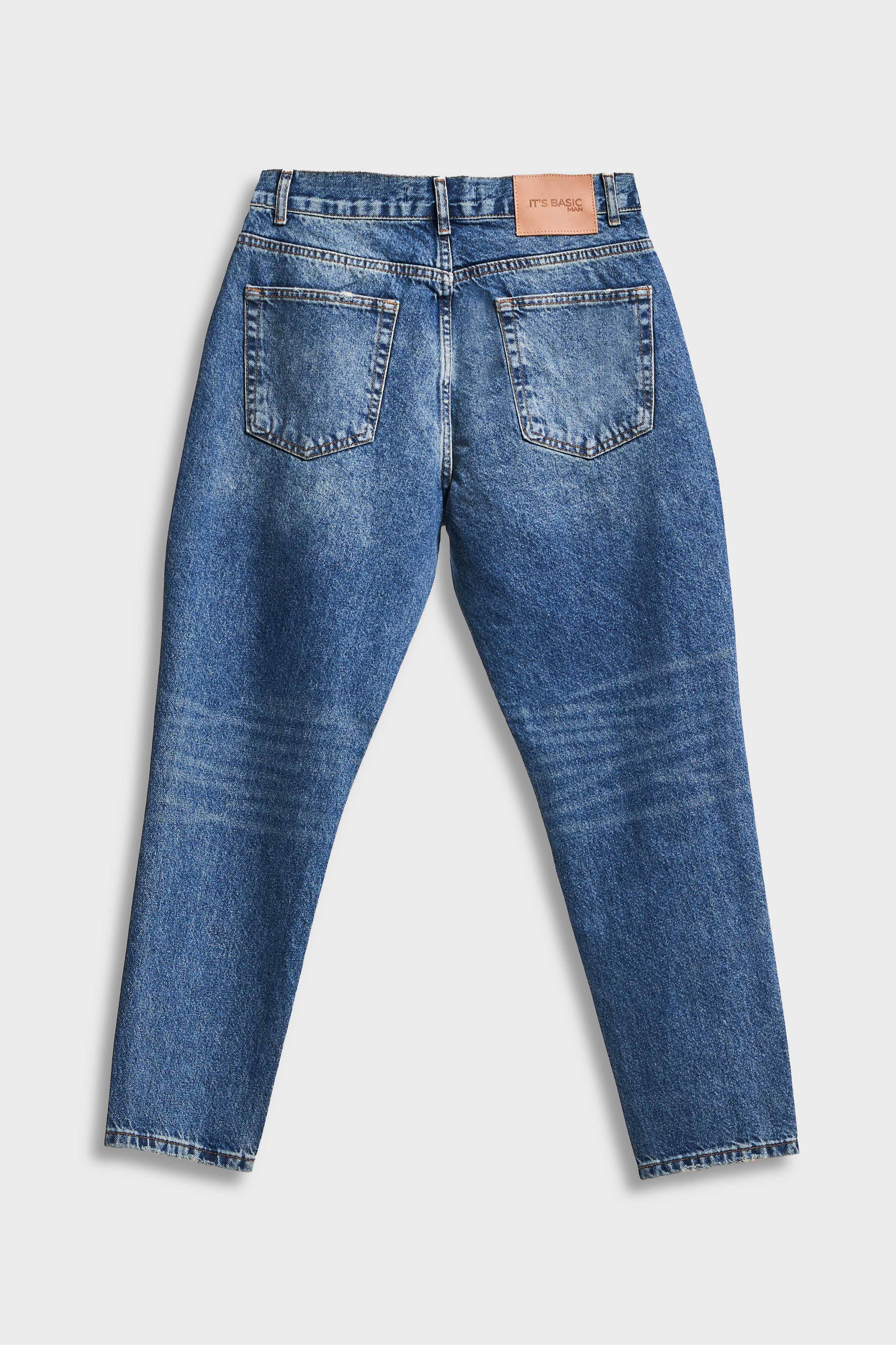 Erkek T.Kot Rengi 2w5-32 Slim Crop Fit %100 Koton İç Boy 70cm Denim Jean