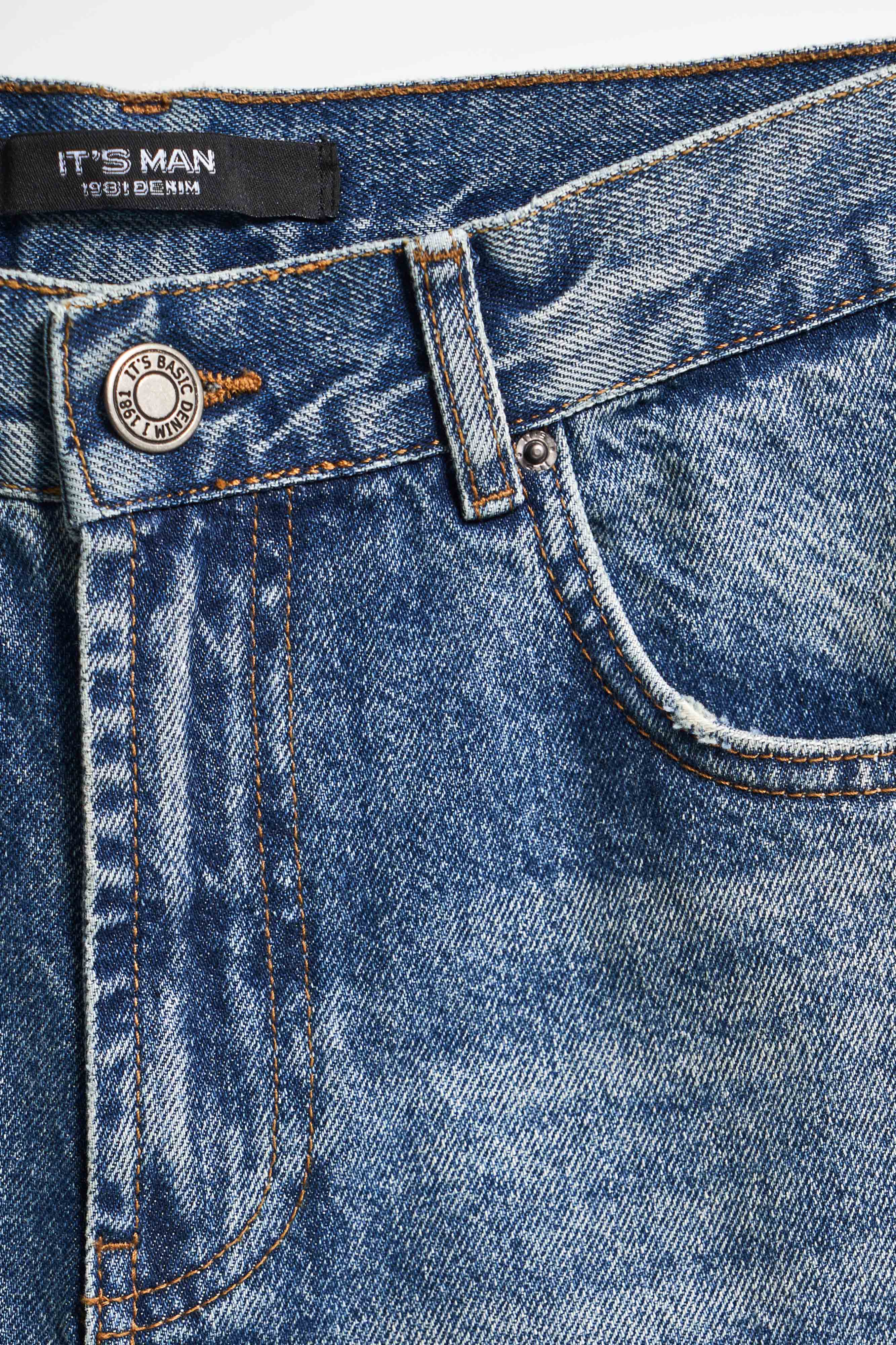 Erkek T.Kot Rengi 2w5-32 Slim Crop Fit %100 Koton İç Boy 70cm Denim Jean