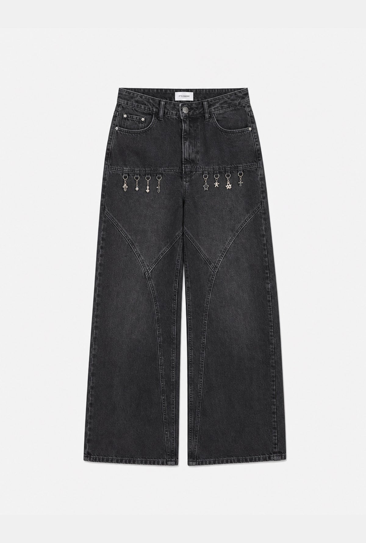 Kadın 2w6-1 Barrel Fit Aksesuar Detaylı Özel Tasarım Denim Jean