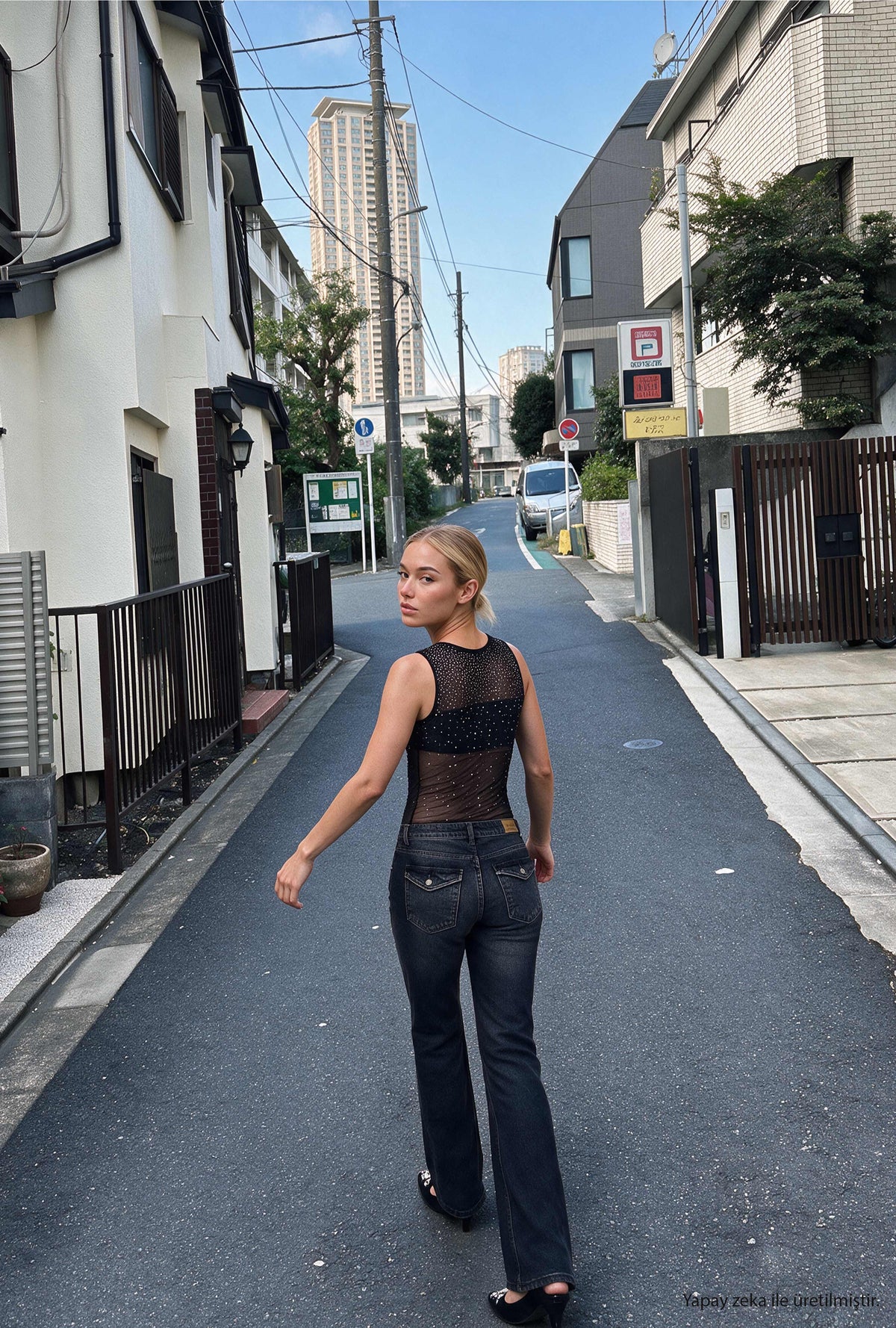 Kadın 2w6-1 Bootcut Flare Orta Bel Denim Jean