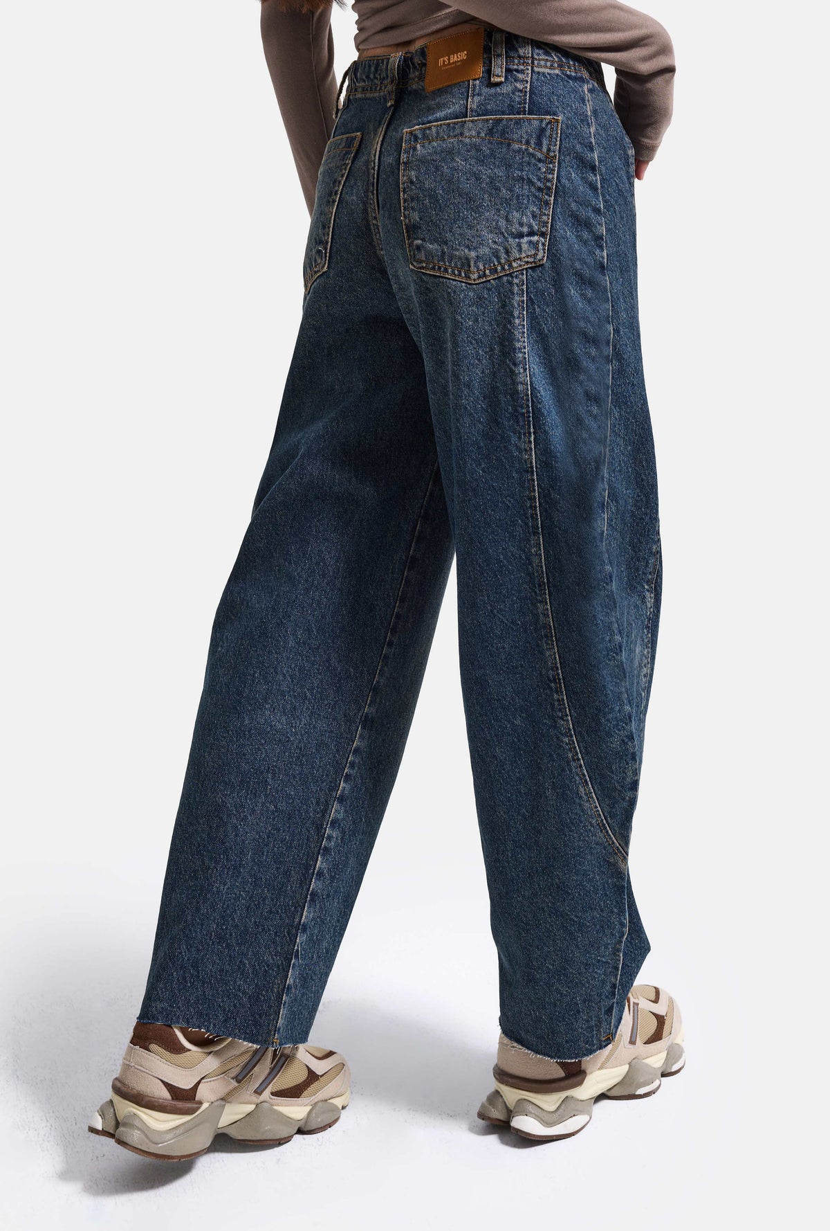 Kadın 2w6-8 Barrel Fit %100 Koton Denim Jean