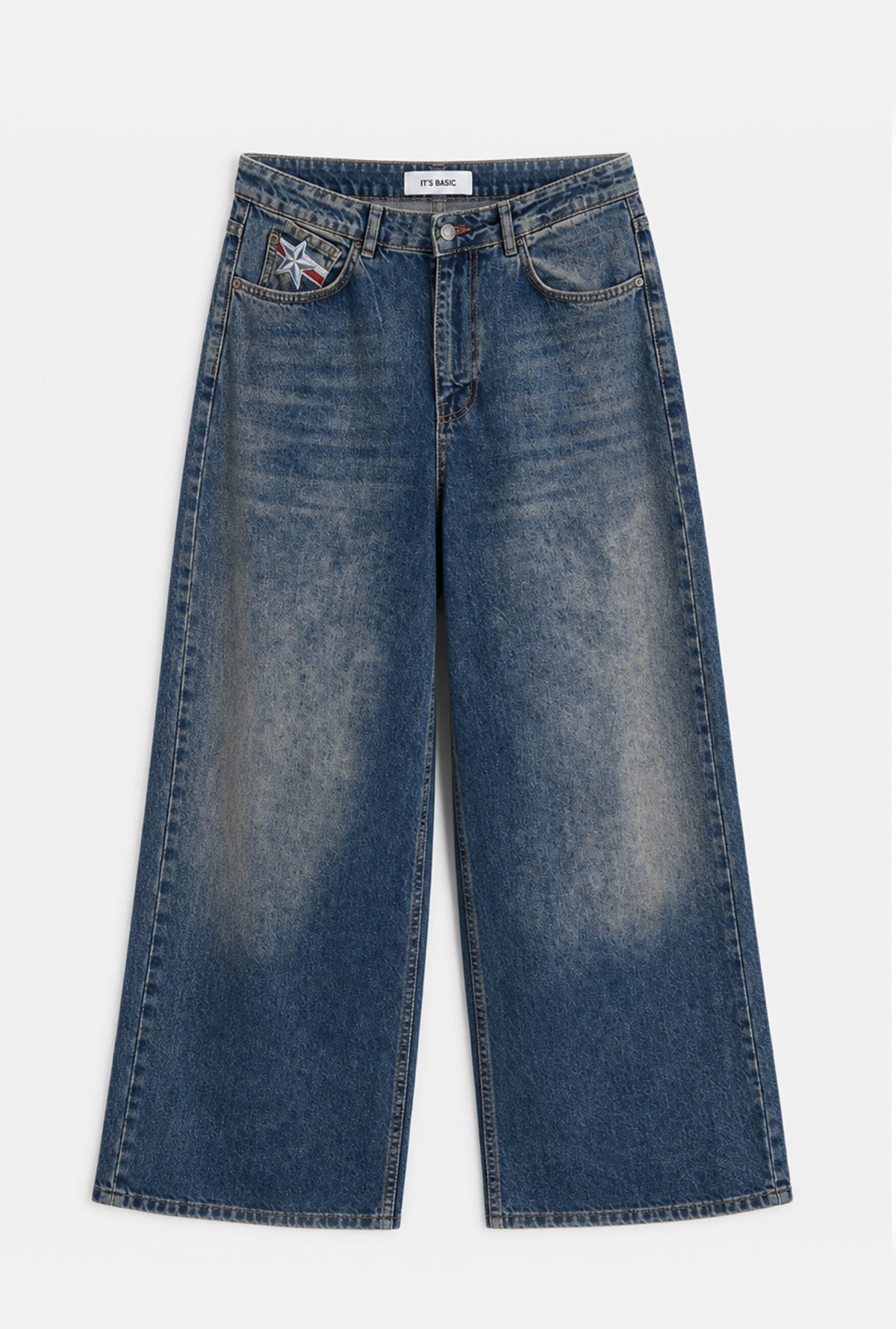 Kadın 2w6-8 Süper Baggy Özel Tasarım Jean