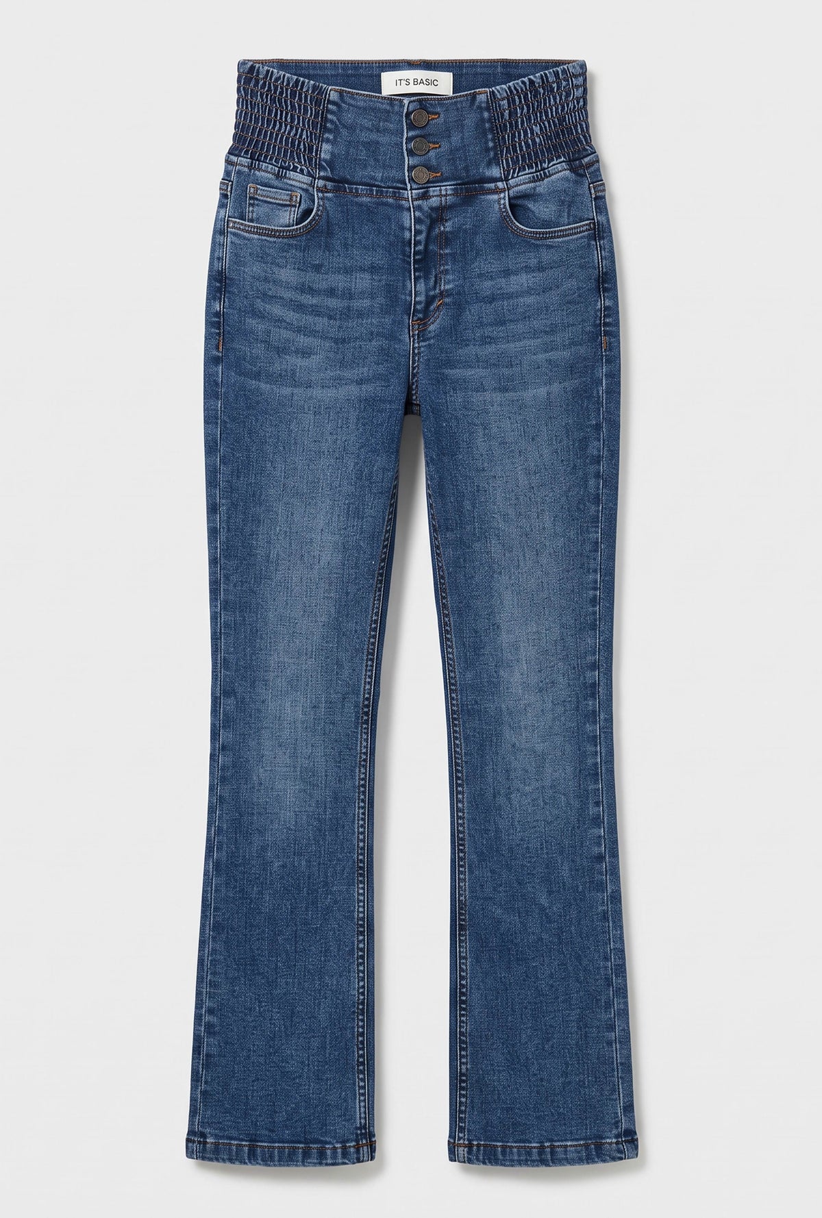 Kadın 4w6-4 Flare Fit Yüksek Bel Süper Esnek Denim Jean