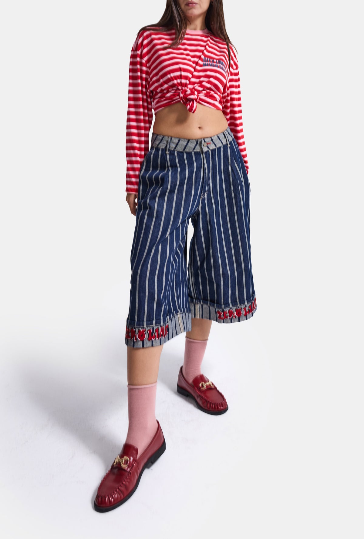 Kadın 7w6-50 Baggy Bermuda Tasarım Şortolon