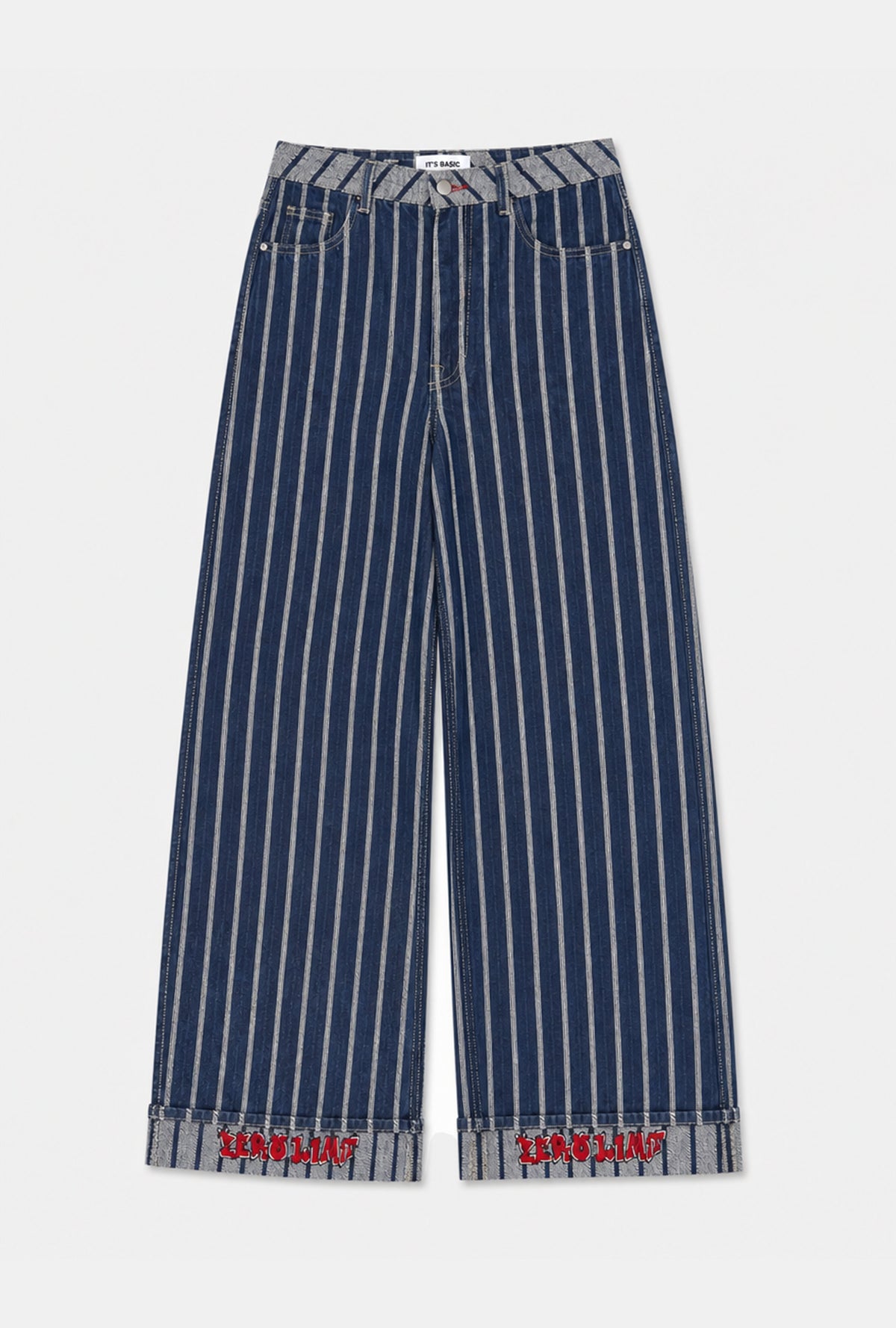 Kadın 7w6-50 Süper Baggy Fit Özel Tasarım Denim Jean
