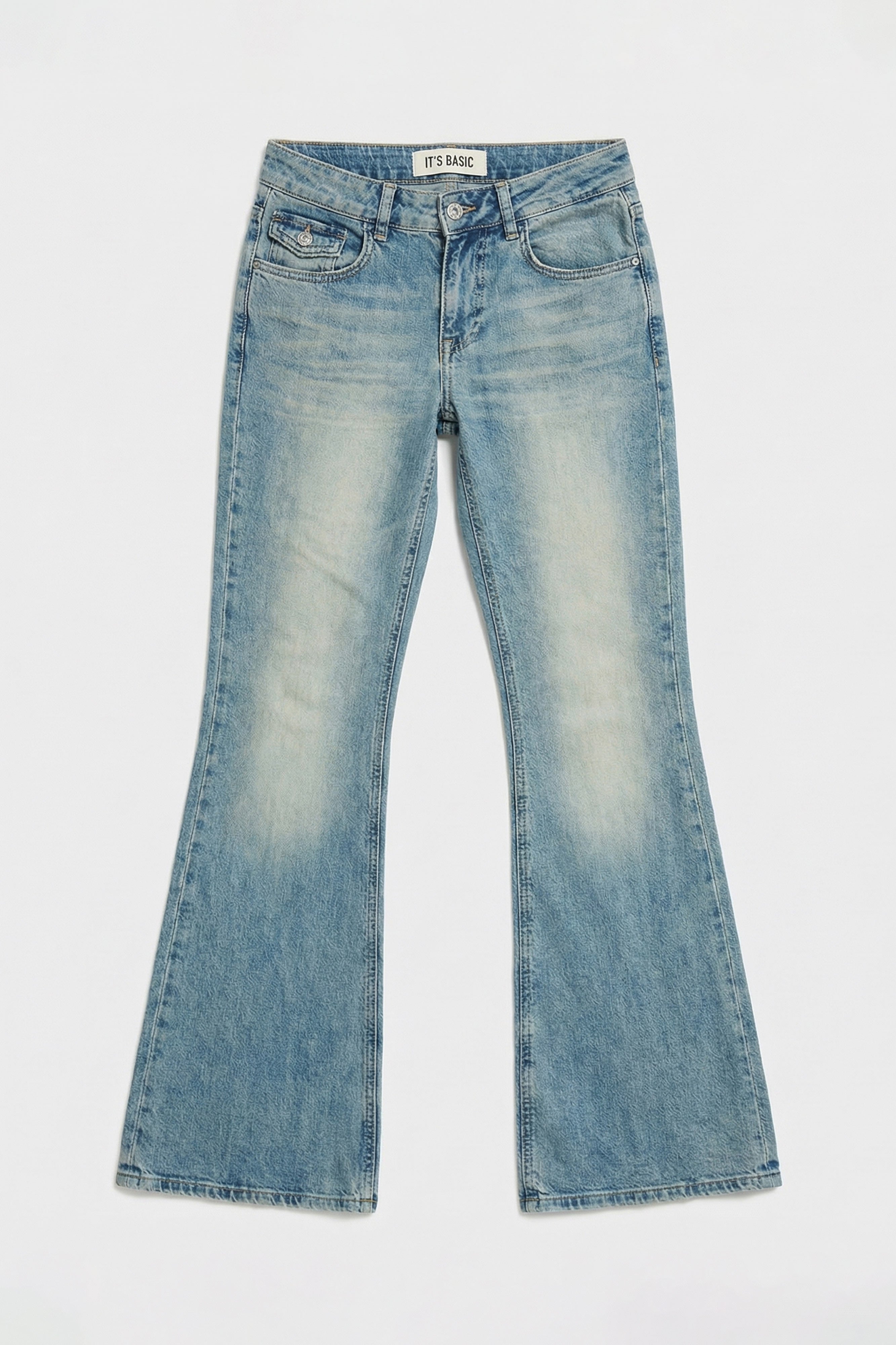 Kadın A.Tint 4s6-32 SLN05 Mid Rise Flare Fit Orta Bel Esnek Kumaş Dnim Jean