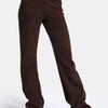 Kadın Acı Kahve w6-81 Flare Fit İnce Fitilli Esnek Velvet Kadife Kumaş Pantolon