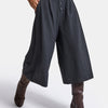 Women's Anthracite Striped w6-45 Baggy Bermuda Shorts