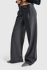 Women's Anthracite Neptune Belt Detail Pleated Palazzo Fit Trousers