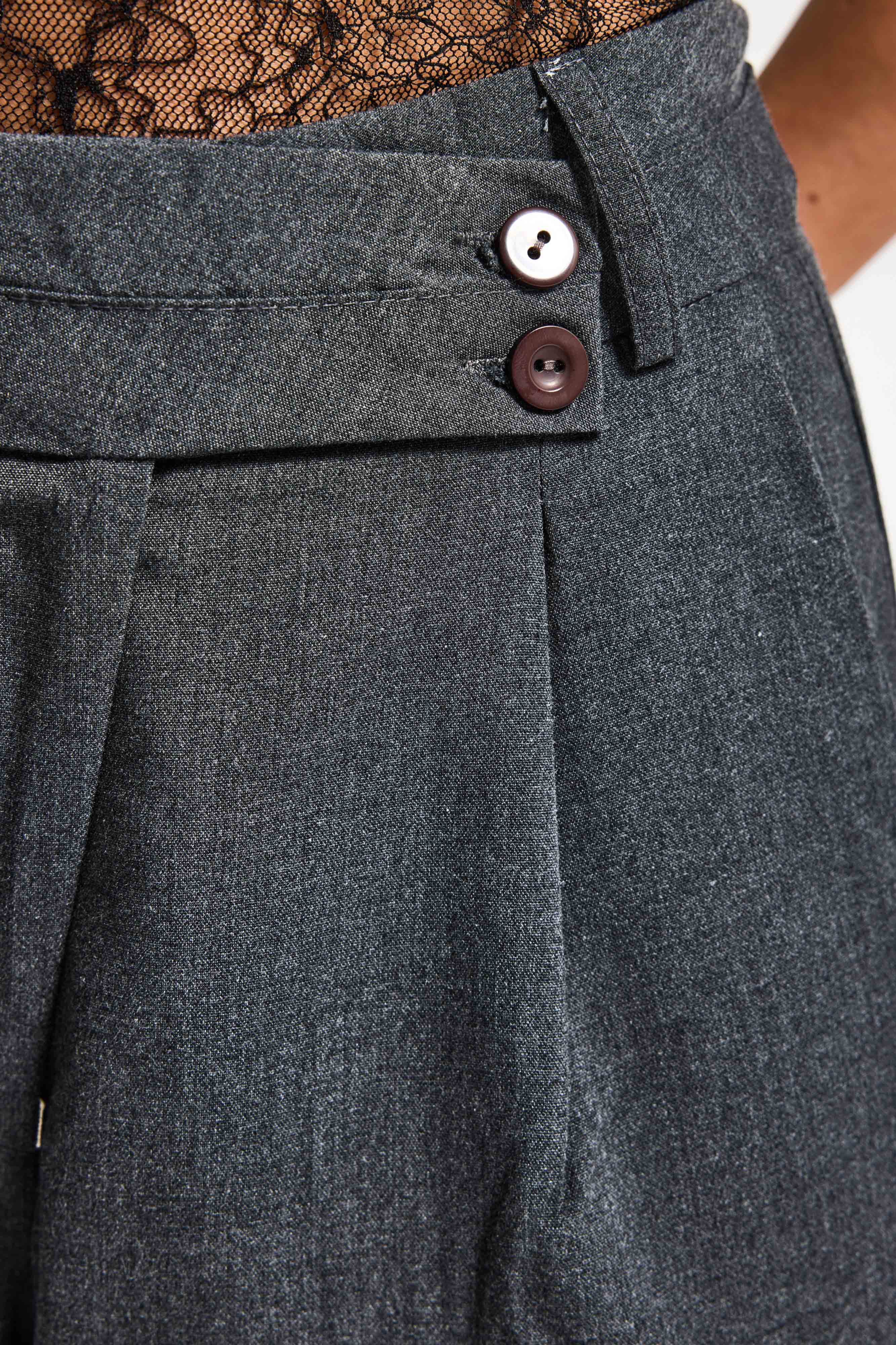 Women's Anthracite s6 Baggy Fit Maxi Length Bermuda Shorts