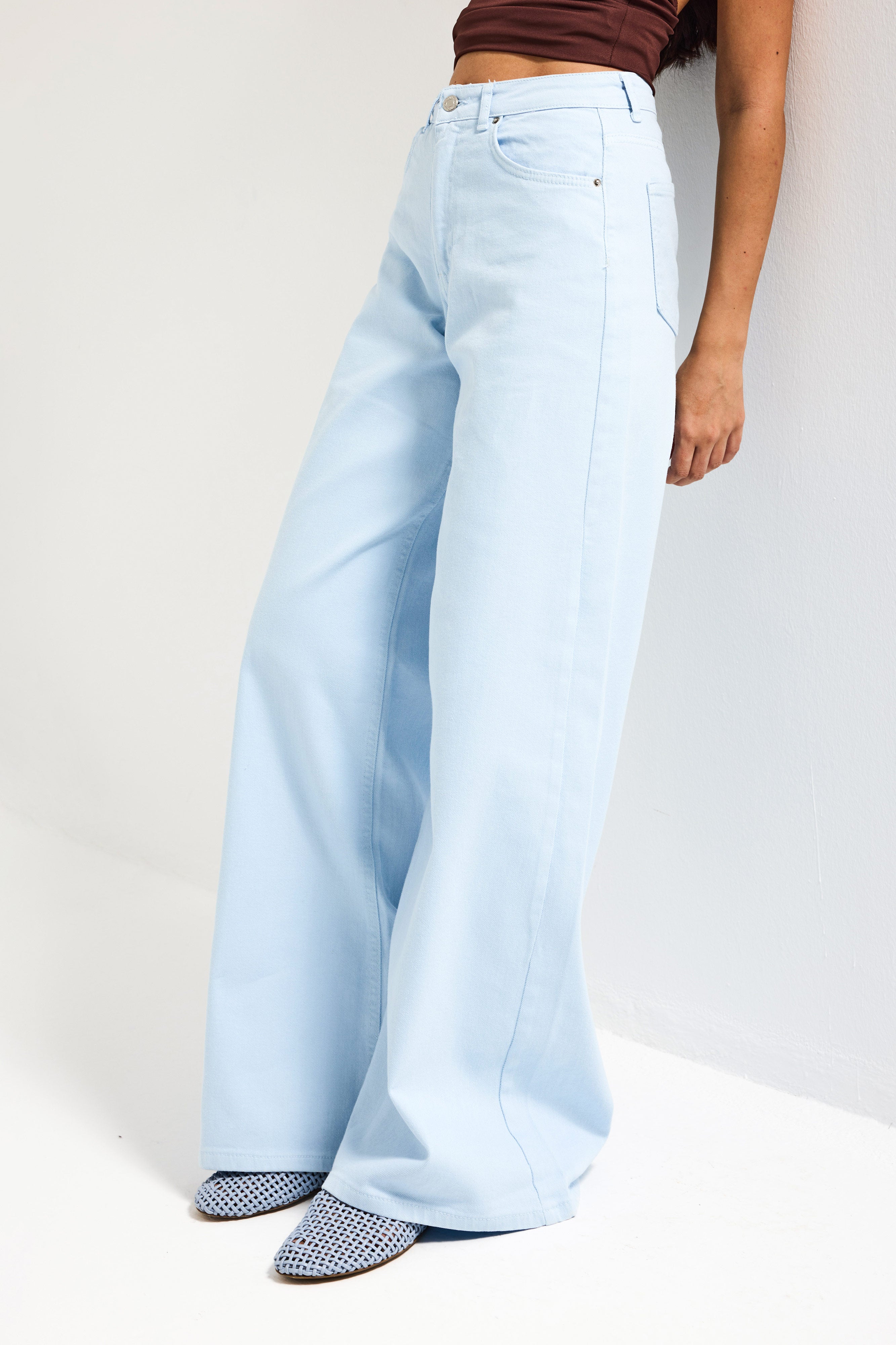 Kadın Bebe Mavisi 6s6-103  palazzo Fit Elastan Kumaş Denim Jean