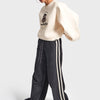 Women's Beige Black Denim w5-105 Design Sweatshirt and Pants Two-Piece Set