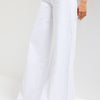 Women's White 5s6-2 Palazzo Fit Side Panel Detail Custom Design Denim Jeans